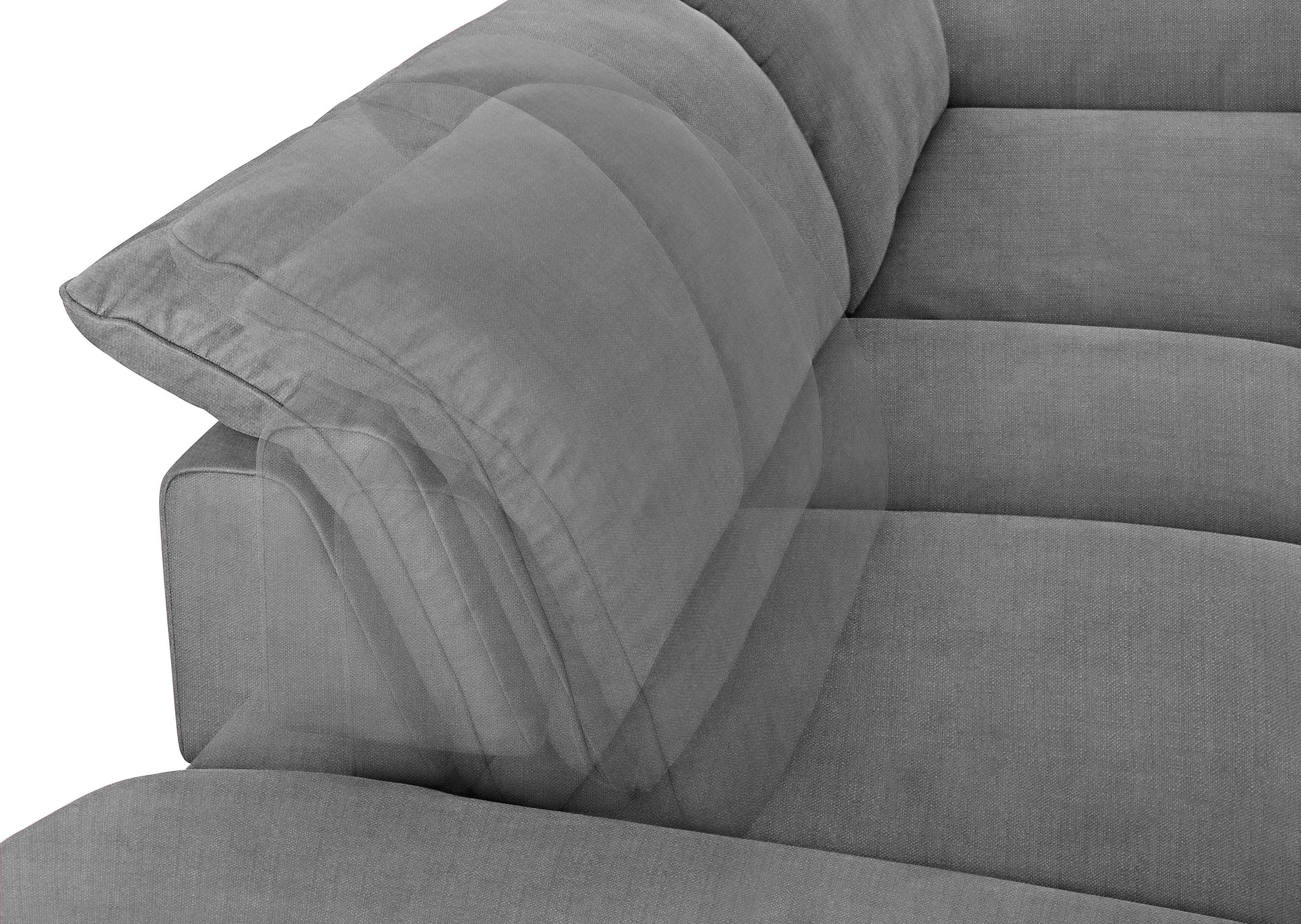 W.SCHILLIG Ecksofa »enjoy&MORE, Designsofa, elegant und bequem, L-Form«, mit Sitztiefenverstellung, Füße silber matt, Breite 310 cm