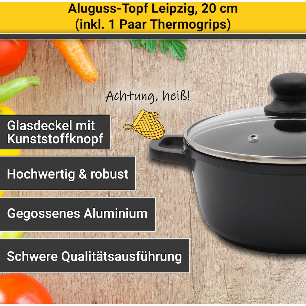 Krüger Fleischtopf »Leipzig«, Aluminiumguss