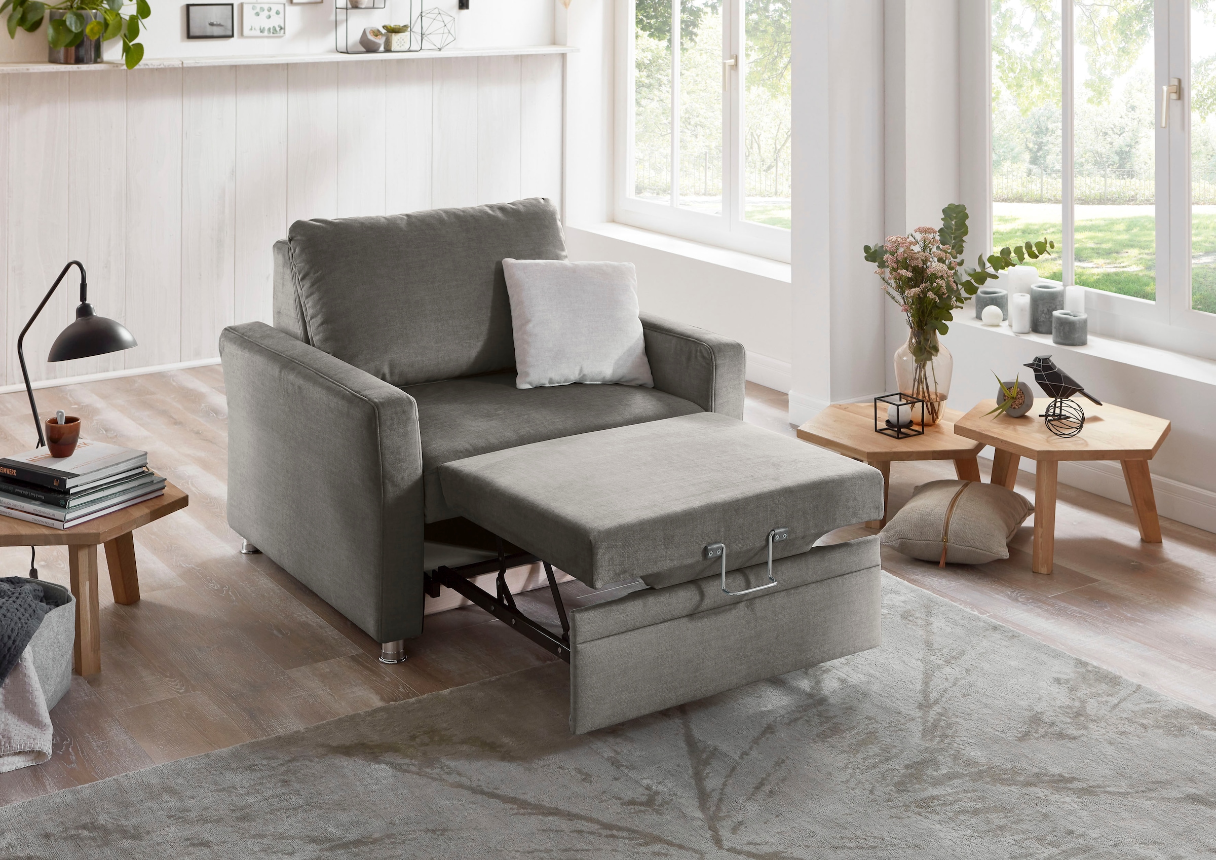 Die PlanBar Schlafsofa »MP-PD19021« mit Längsschläferfunktion 80x210 cm