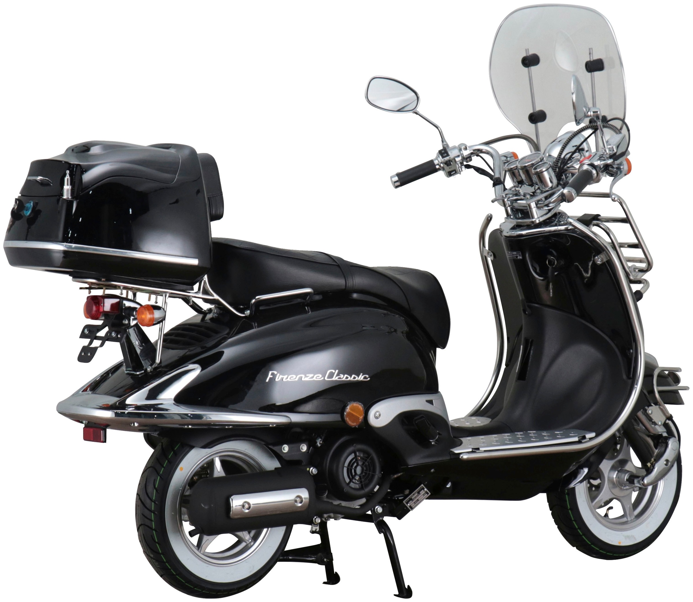 Alpha Motors Motorroller »Retro Firenze Classic«, 125 cm³, 85 km/h, Euro 5, 8,6 PS, (Komplett-Set), mit Lenkerschloss und Windschild
