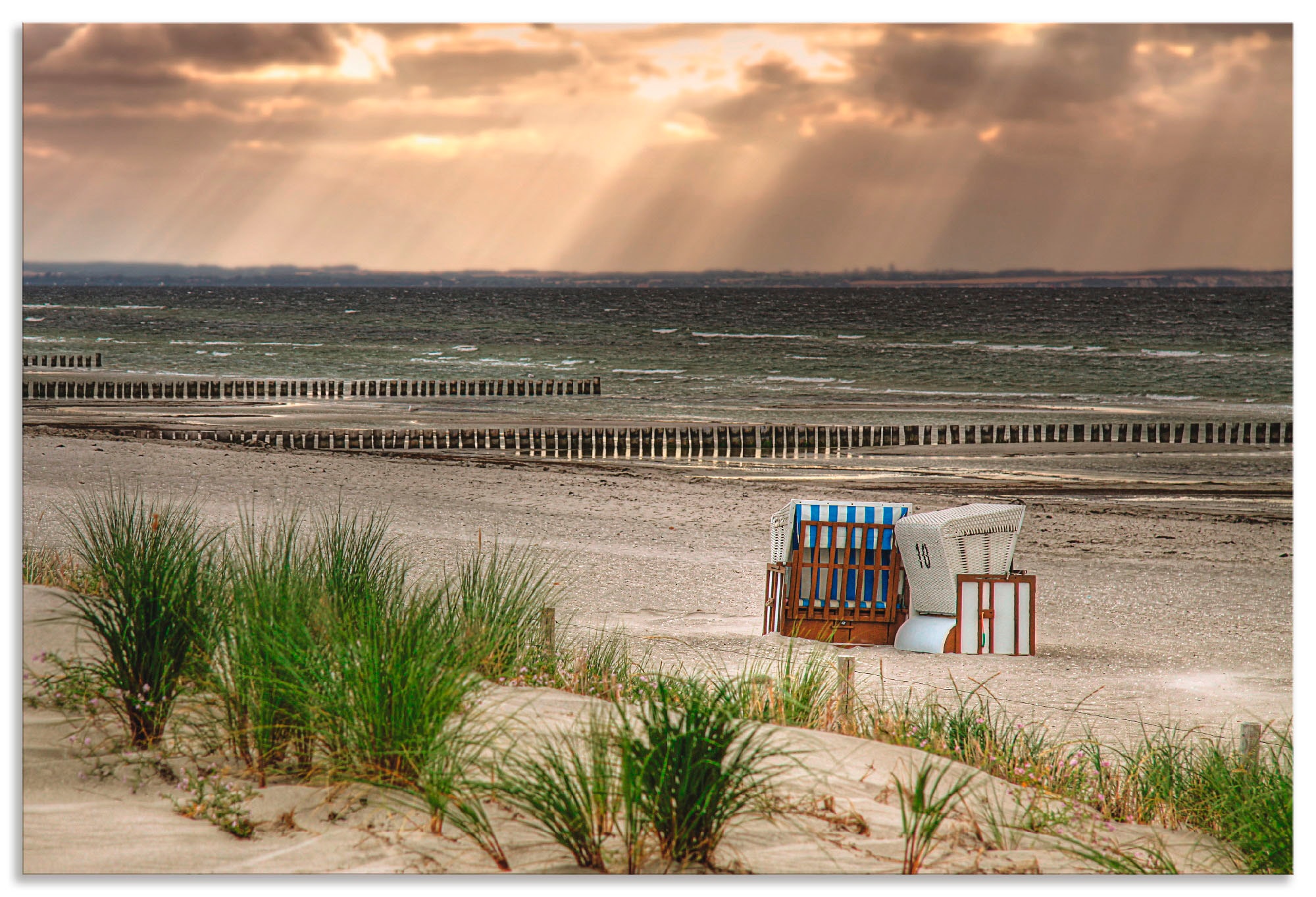 Artland Wandbild »Schwarzer Busch Strand auf Insel Poel«, Strand, (1 St.), günstig online kaufen