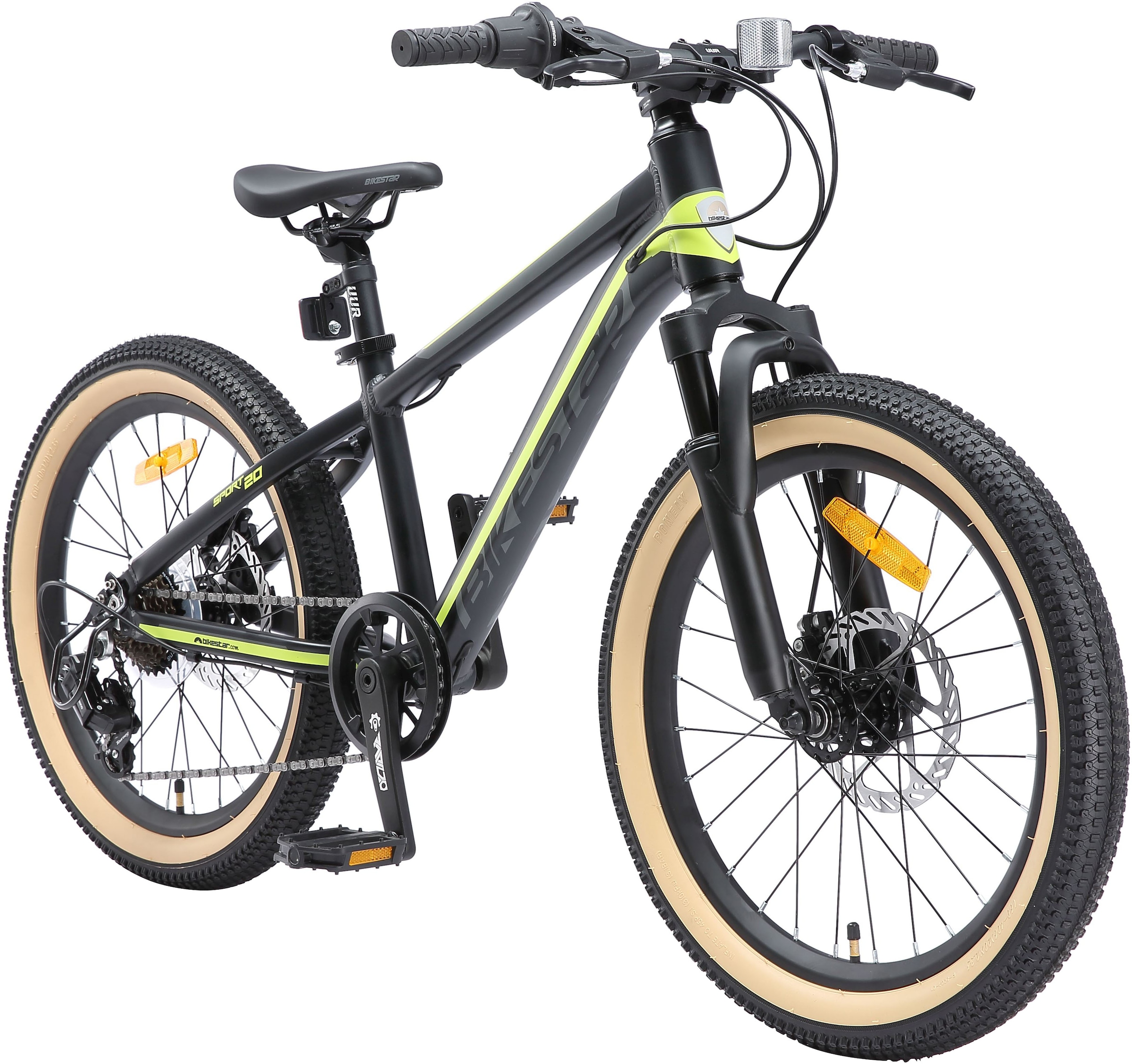 Bikestar Jugendfahrrad, 7 Gang, Shimano, RD-TY21 Schaltwerk, Kettenschaltung
