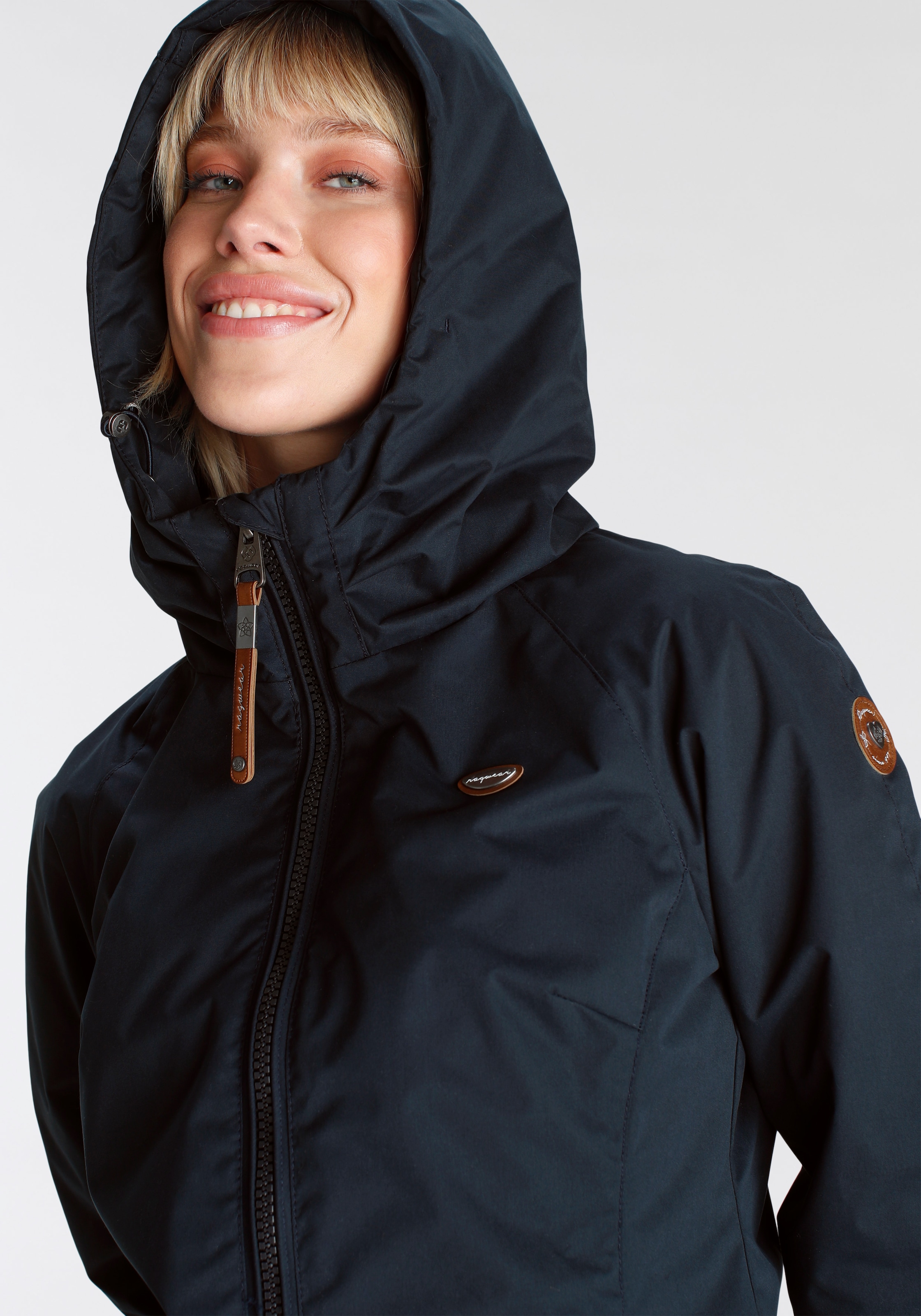 Ragwear Outdoorjacke »DIZZIE UNI O«, mit Kapuze, trendige Übergangsjacke mit Kapuze