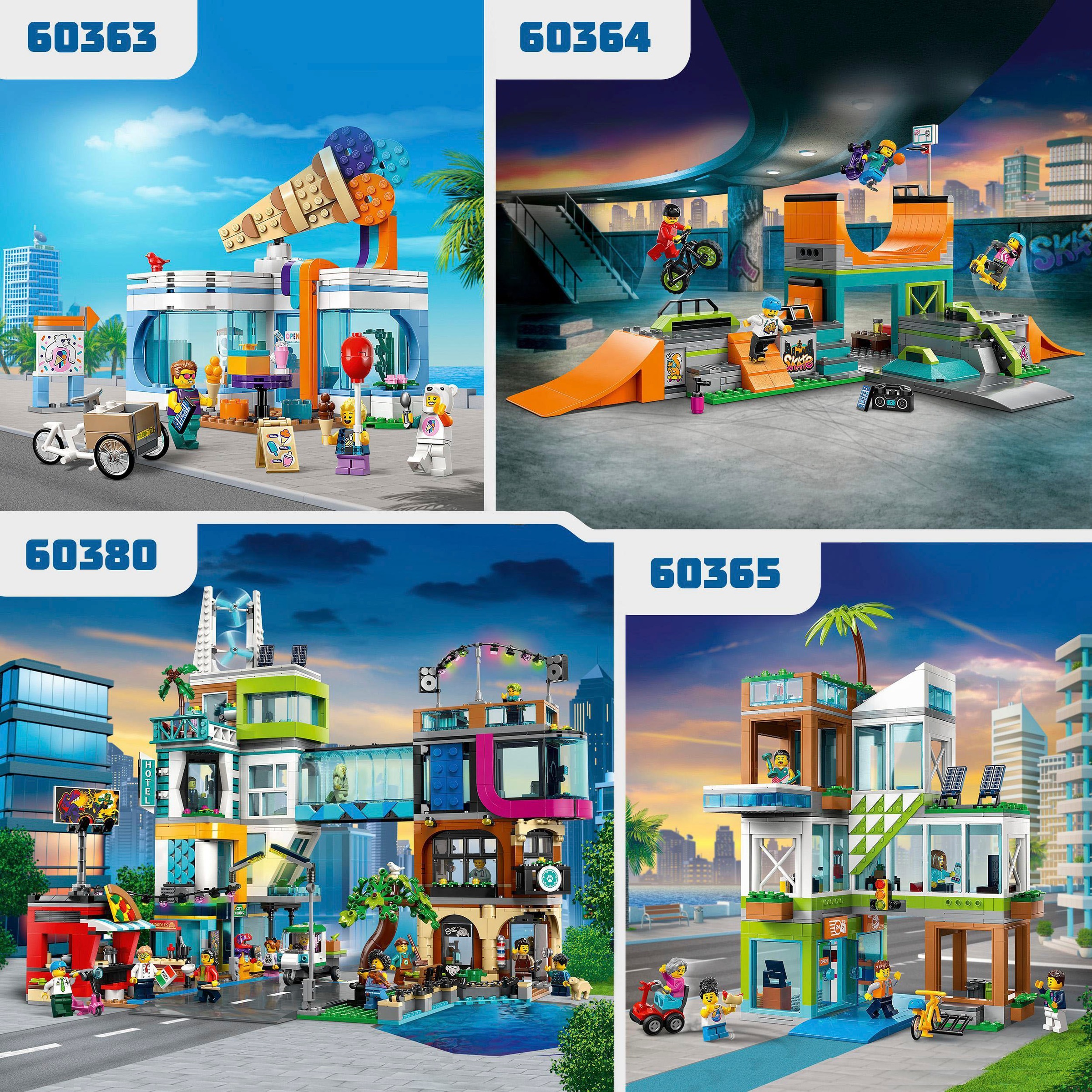 LEGO® Konstruktionsspielsteine »Skaterpark (60364), LEGO® City«, (454 St.), Made in Europe