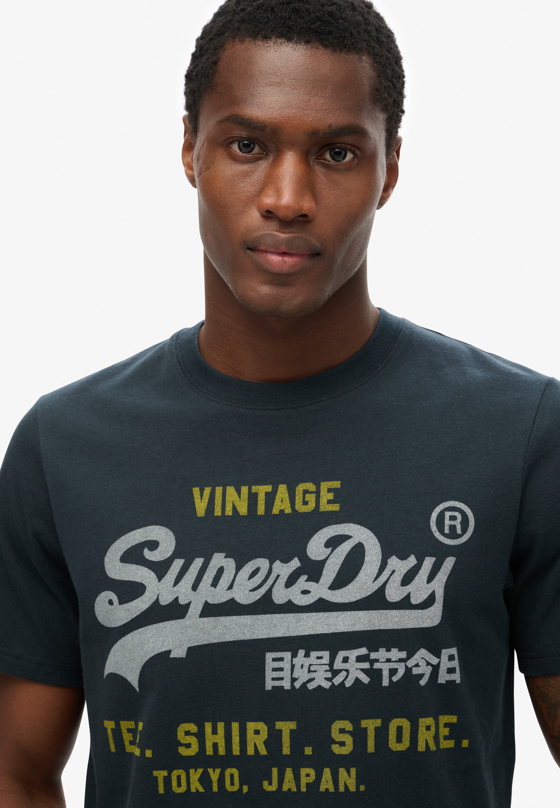 Superdry Rundhalsshirt »VL HERITAGE RELAXED TEE«