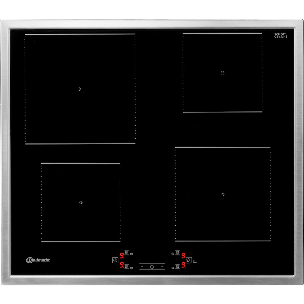 BAUKNECHT Backofen-Set »BAKO 800 PYRO IND«, BAR2 KP8V2 IN, mit 2-fach-Teleskopauszug, Pyrolyse-Selbstreinigung