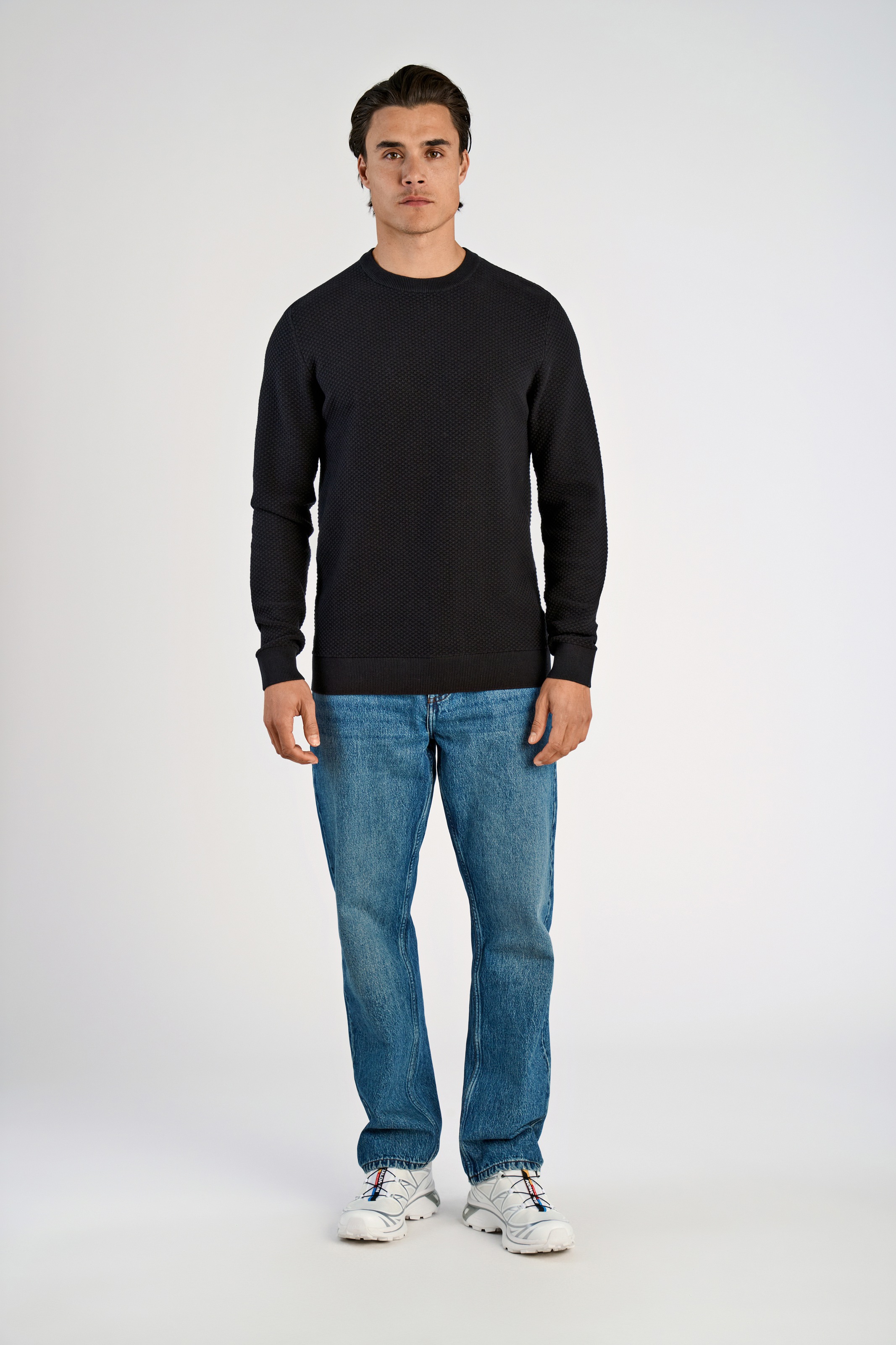 LINDBERGH Strickpullover mit Rundhals und aus reiner Baumwolle