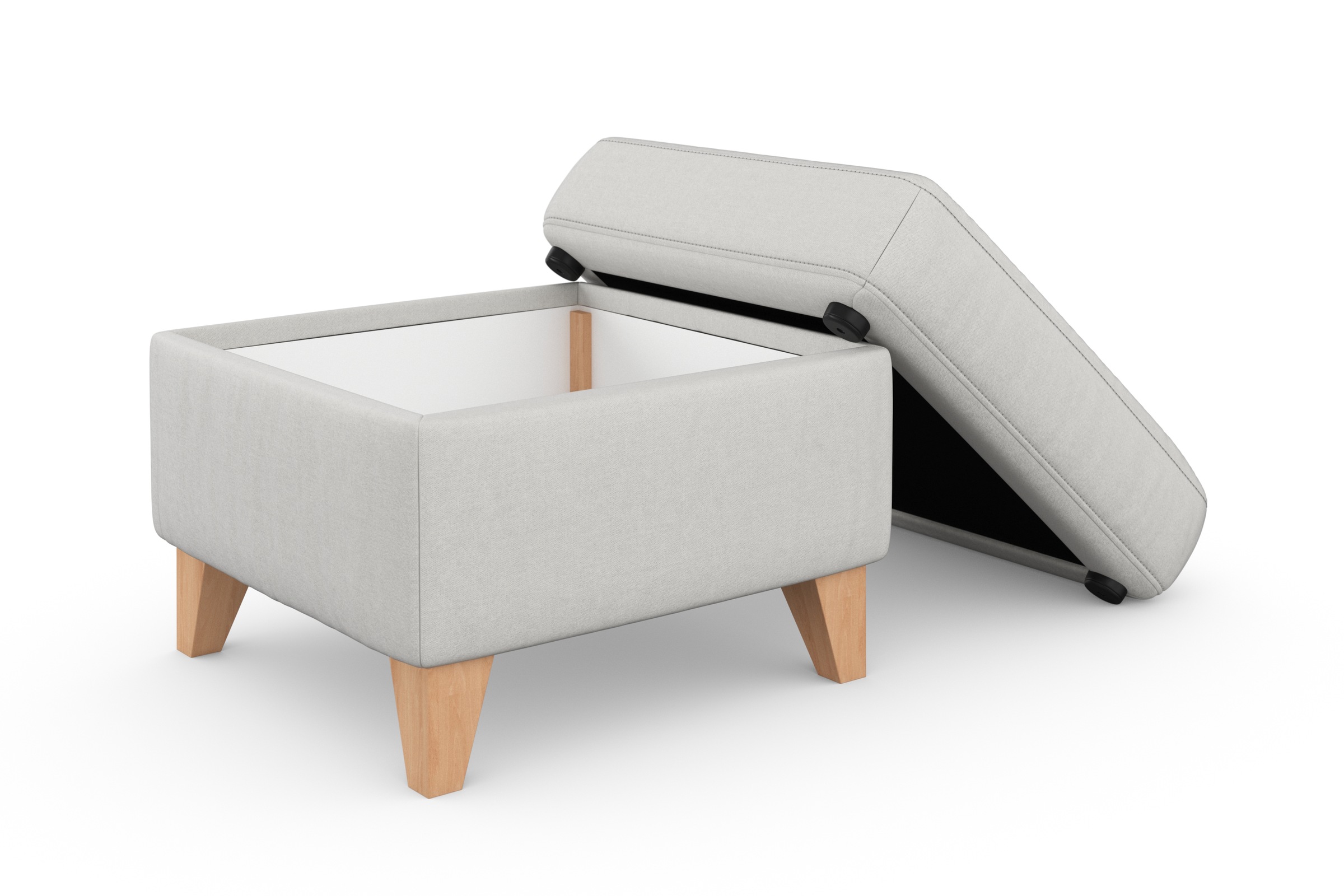 sit&more Stauraumhocker »Visby«, Stauraum, auch erhältlich mit Wasser zu reinigendem "Soft clean" Bezug