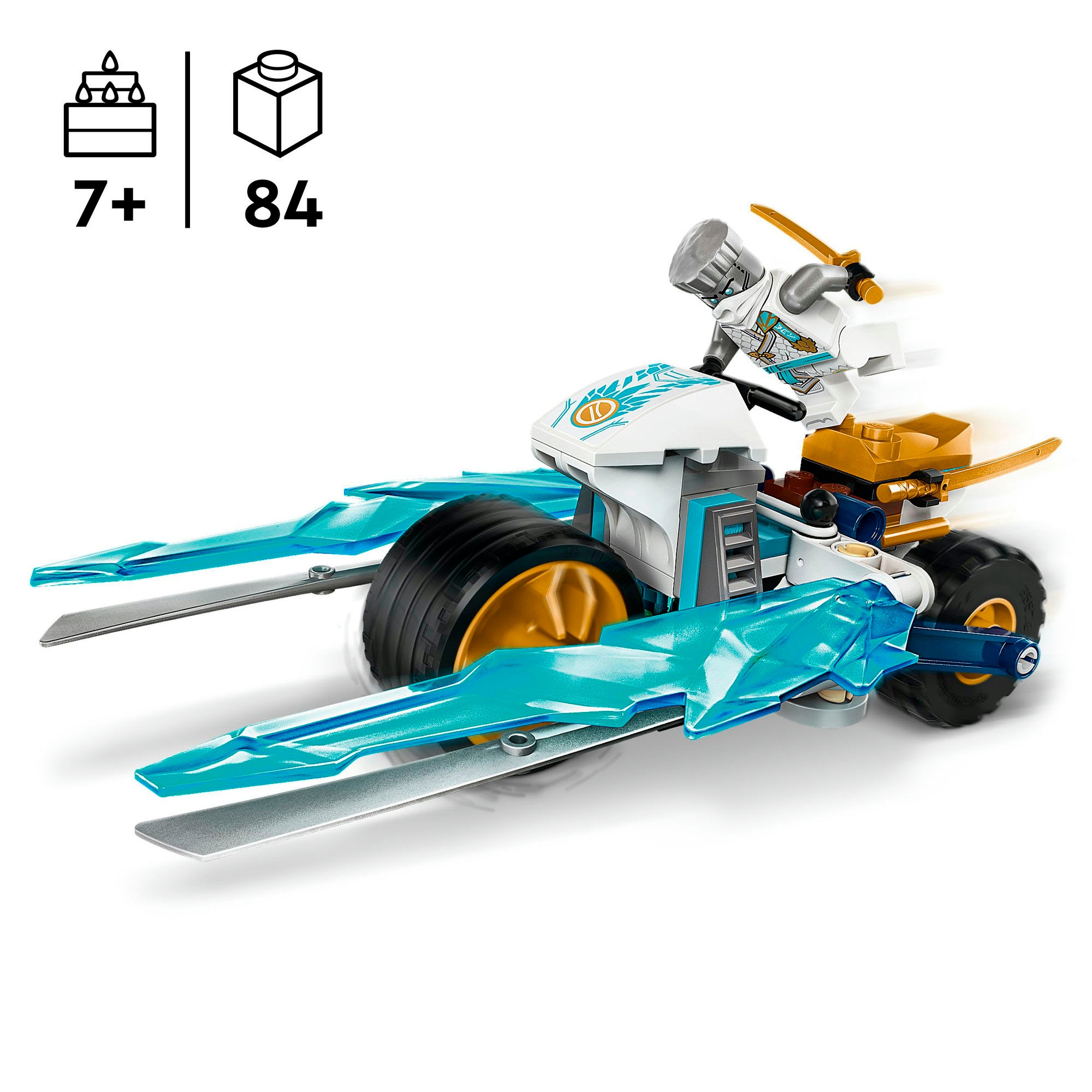 LEGO® Konstruktionsspielsteine »Zanes Eismotorrad (71816), LEGO Ninjago«, (84 St.), Made in Europe