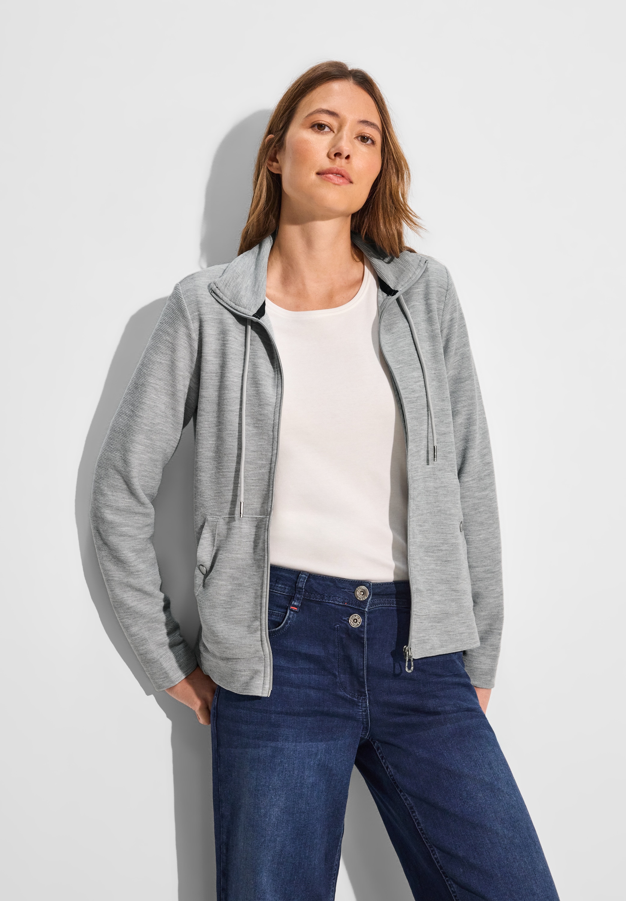 Cecil Sweatjacke, in Unifarbe