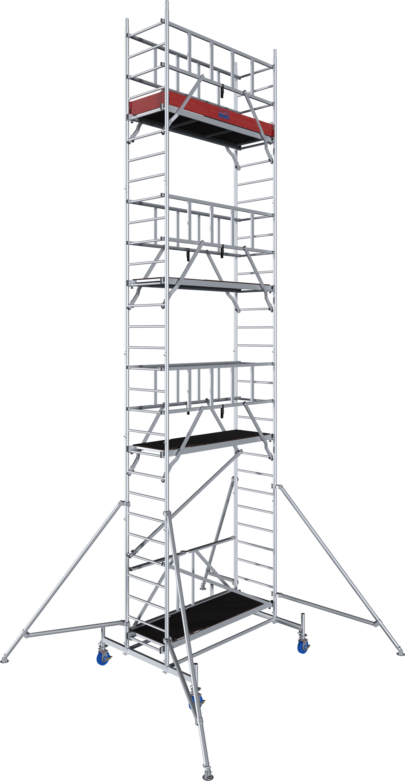 KRAUSE Fahrgerüst »ProTec XS Alu-FaltGerüst« Set,  Arbeitshöhe: 8,8 Meter