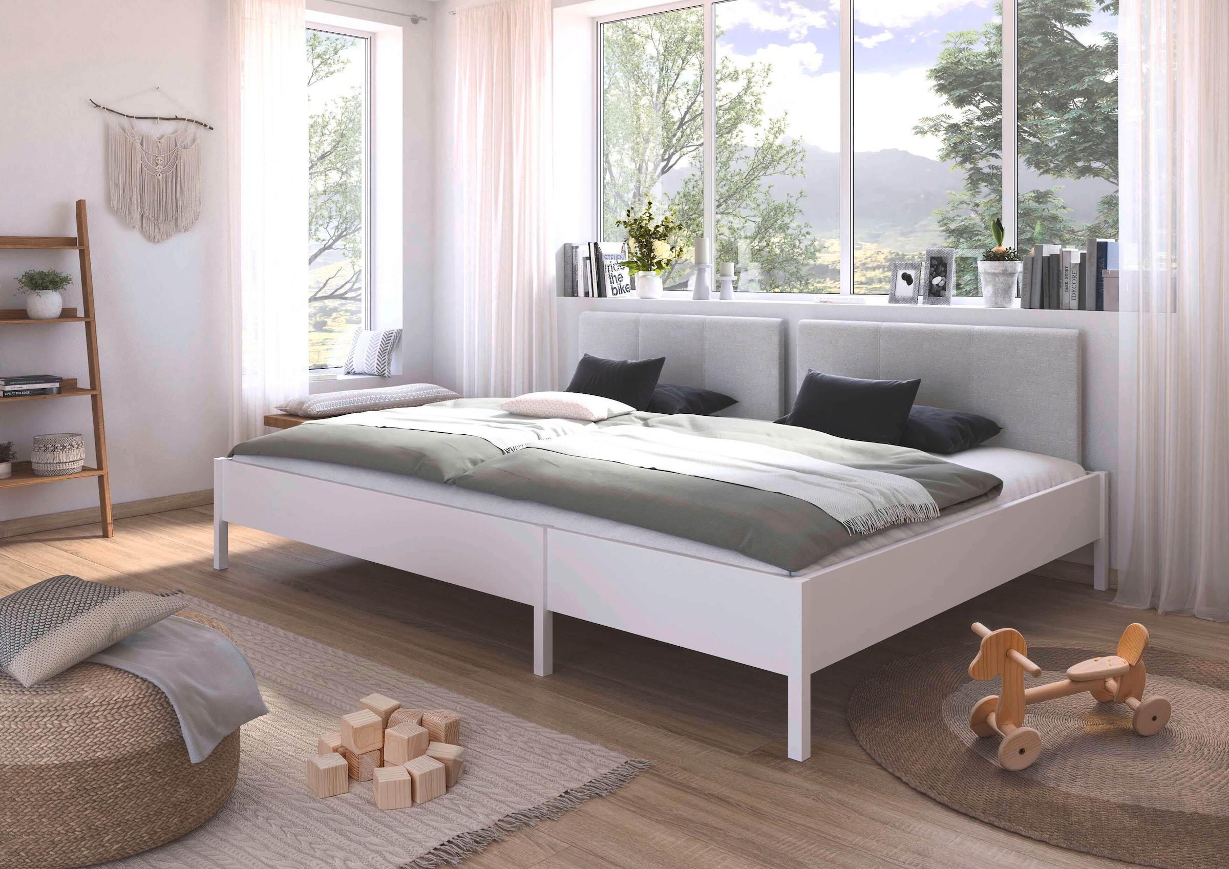 rauch Bett »Familienbett XXL Familiengröße Ehebett Doppelbett umbaubar«, Liegefläche 240x200 270x200 verschiedene Kopfteile MADE IN GERMANY
