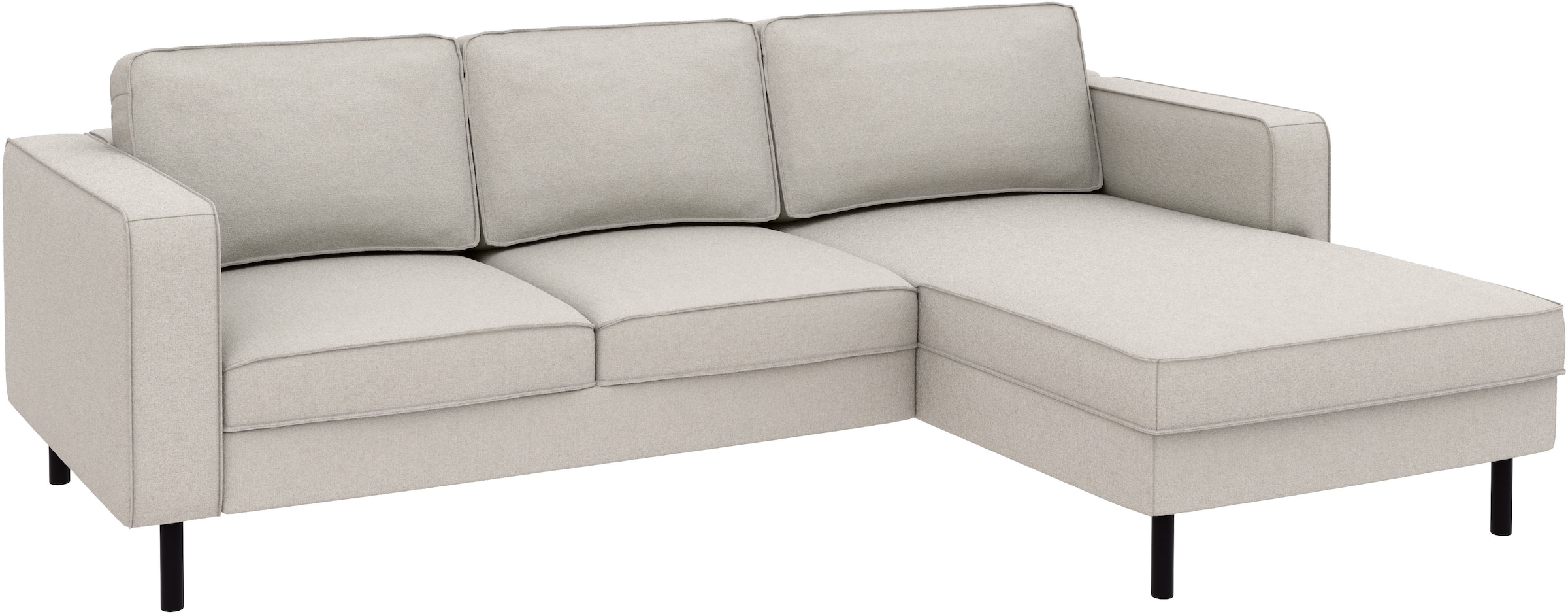 TRENDMANUFAKTUR Ecksofa »Watkins, Couch wahlweise mit Schlaffunktion & Bettkasten, auch in Cord« Recamiere beidseitig montierbar, Sofa in L-Form, Breite 232 cm