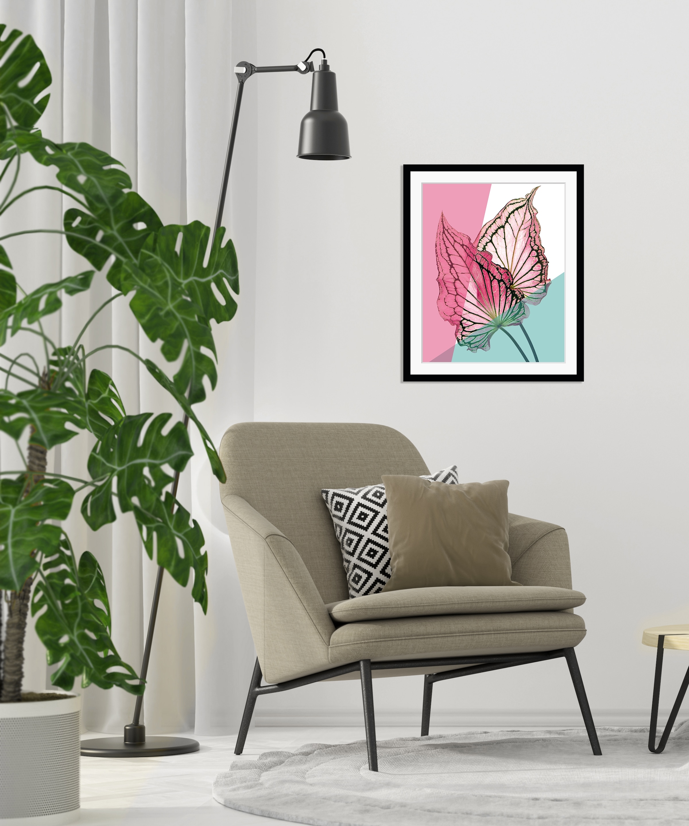 queence Bild »Robert«, HD Premium Poster-Druck inkl. Holzrahmen günstig online kaufen