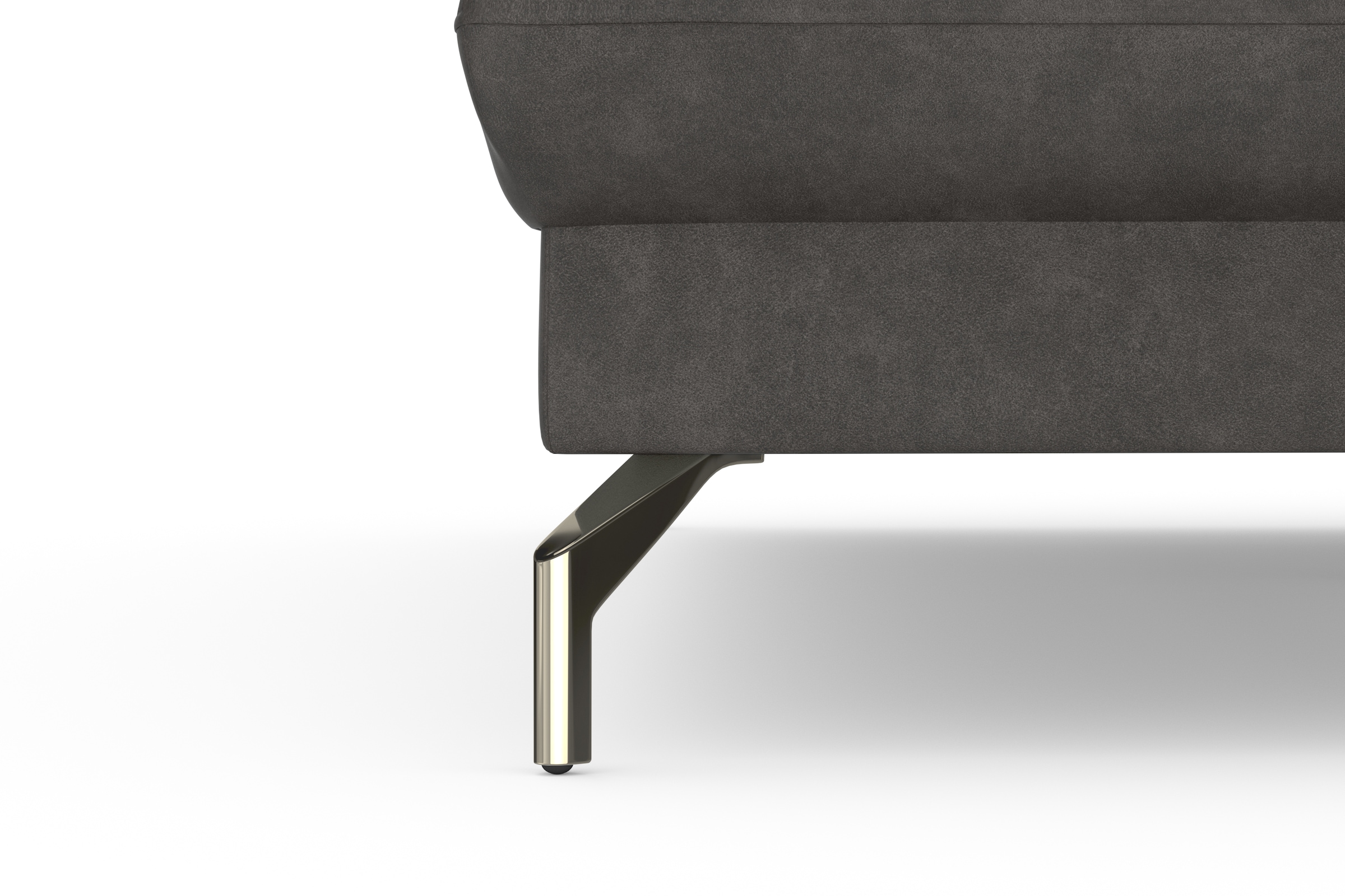 sit&more Ecksofa »Fashion L-Form«, wahlweise mit Kopfteilverstellung, Vorziehsitz, motorisch, Nickelfüße