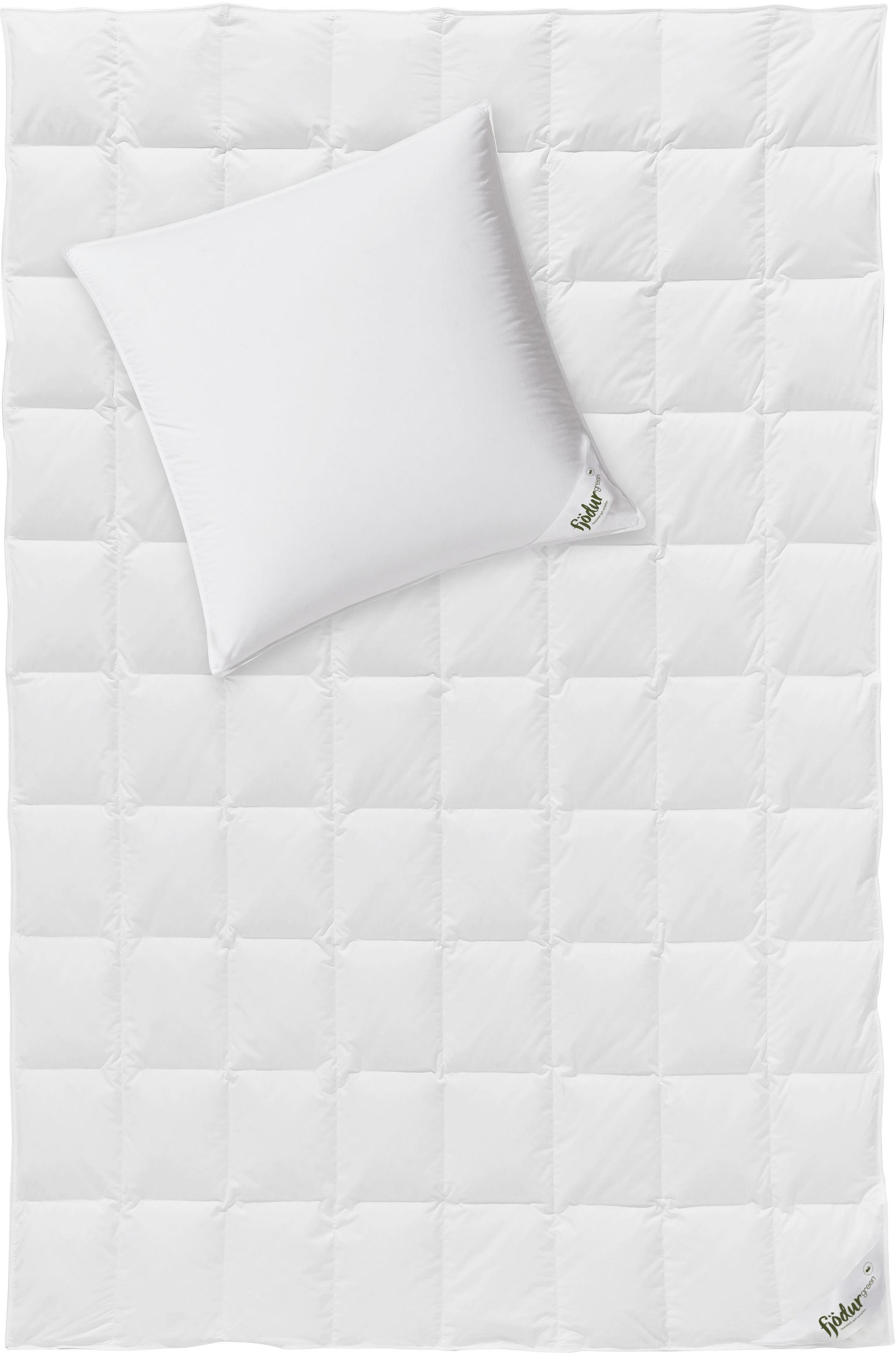 fjödur Daunenbettdecke + Kopfkissen »Fleur«, (Spar-Set), Das Set besteht au günstig online kaufen