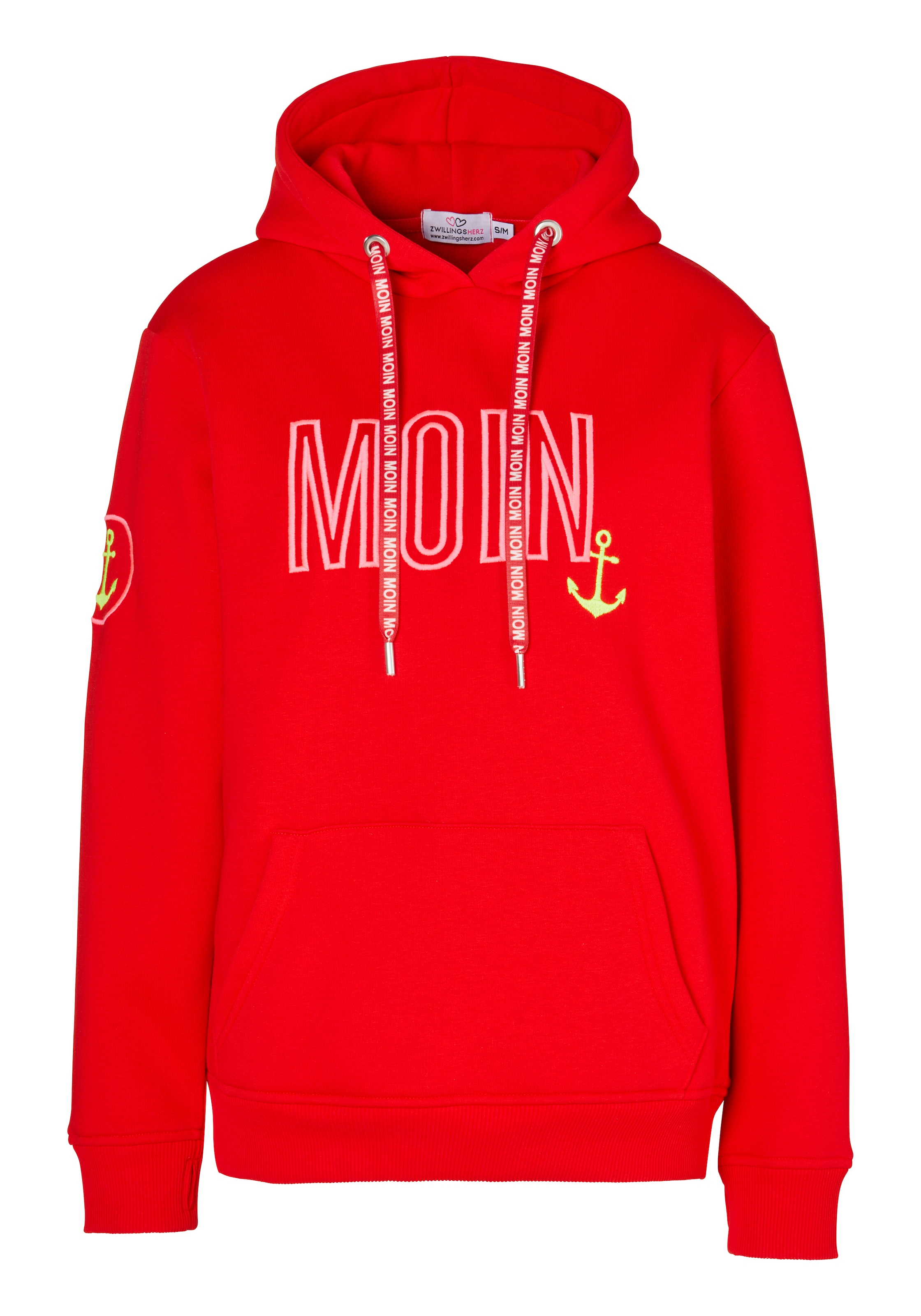 Zwillingsherz Hoodie »Limited Edition«, Langarm, Kapuze, Anker Motiv, exklusiv bei Otto
