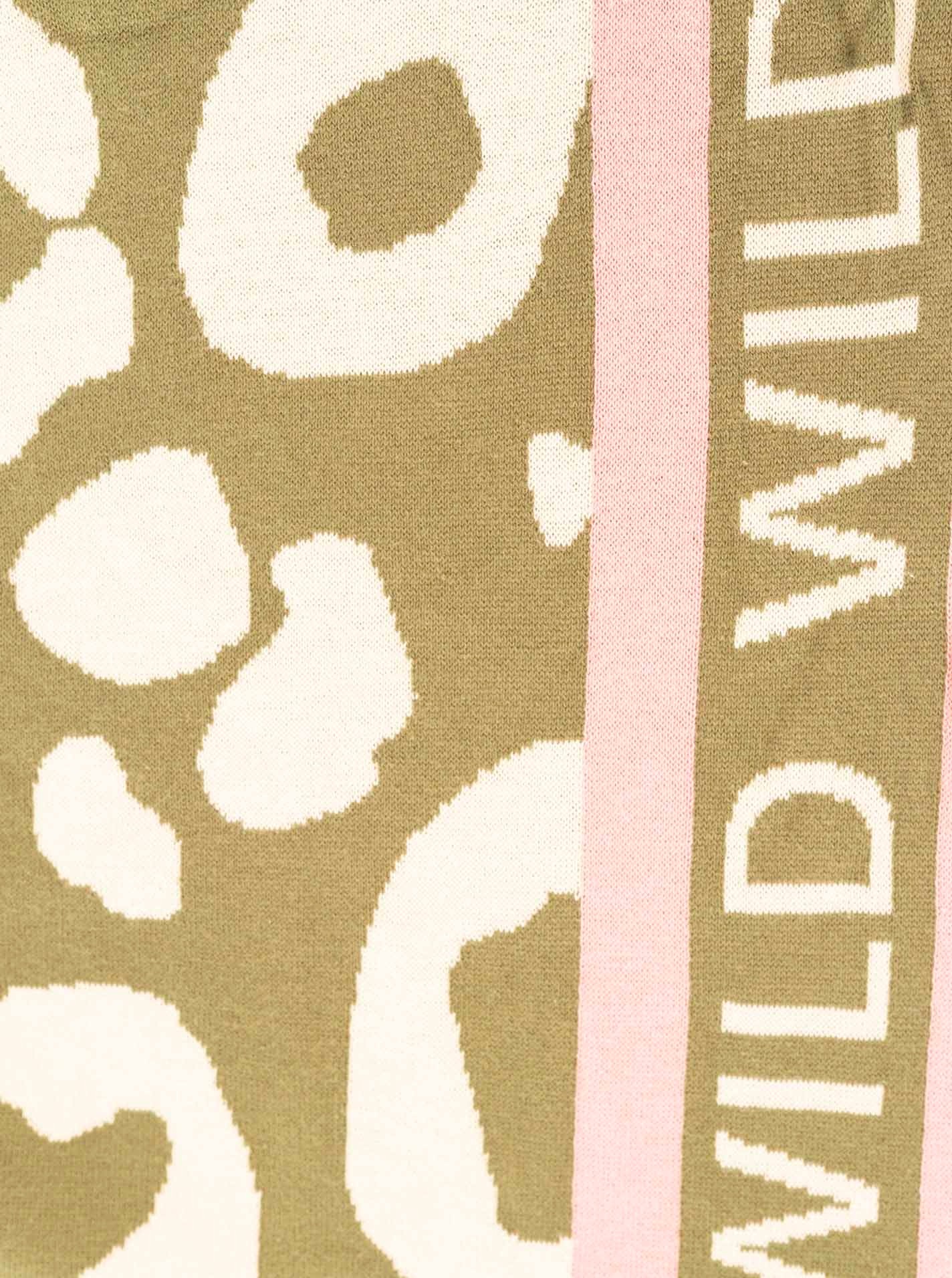 Zwillingsherz Dreieckstuch »"WILD Leo"« Animal-Muster, klassische Dreiecksform, Schriftzug am Rand