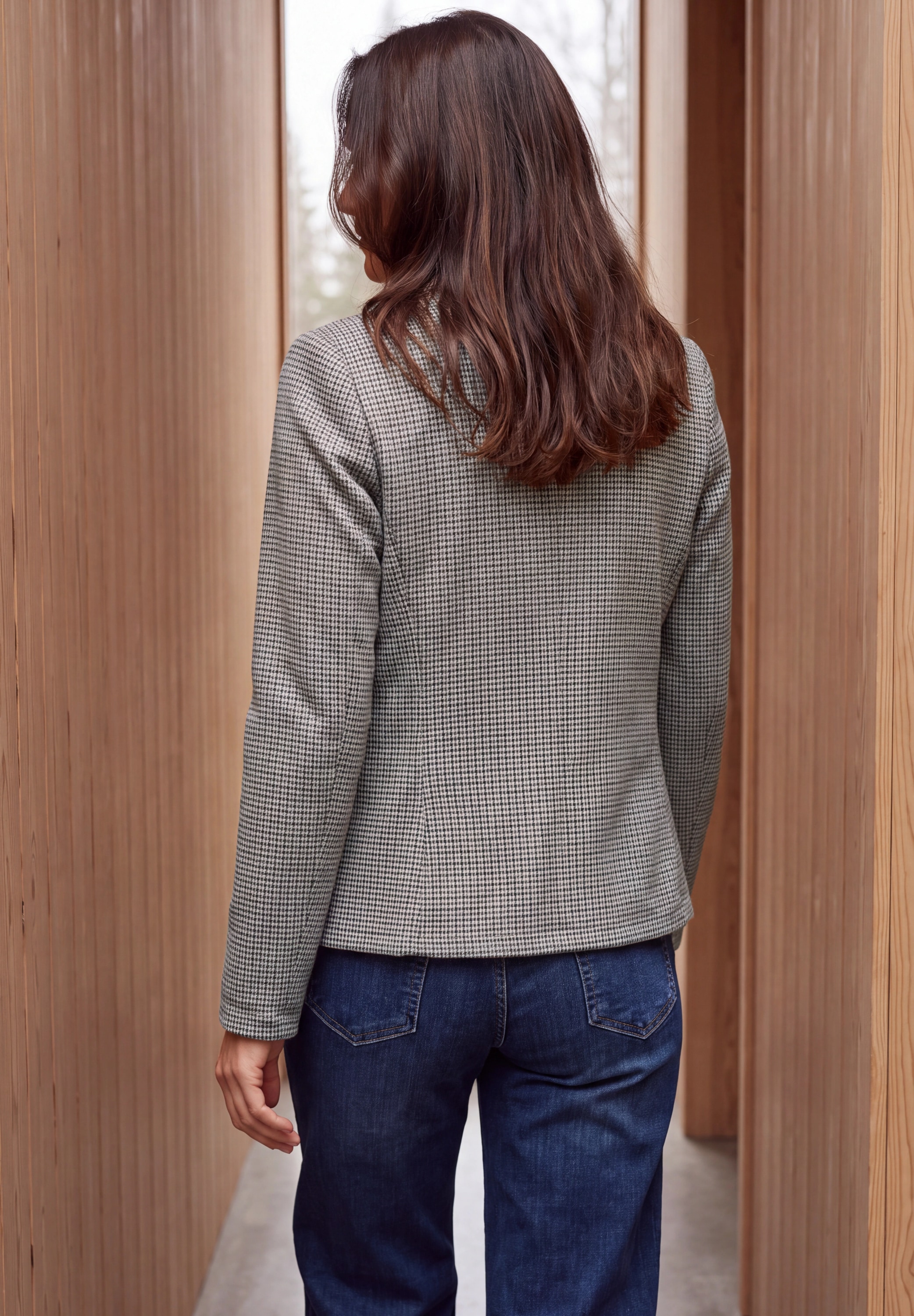 Cecil Kurzblazer Blazer mit Houndstooth-Muster