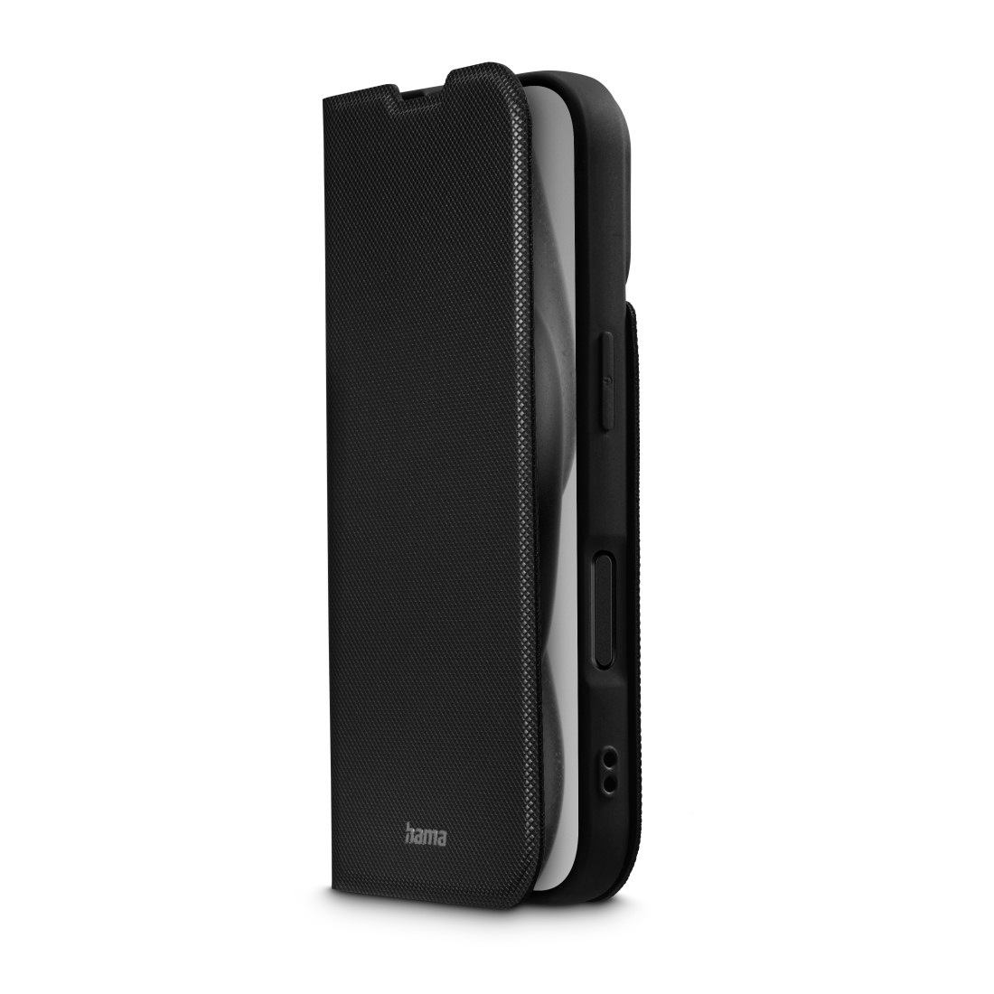 Hama Smartphone-Hülle »Handytasche Booklet für Apple iPhone 16 Plus mit Kartenfächer, Schwarz«, iPhone 16 Plus, Standfunktion, Kartenfächer