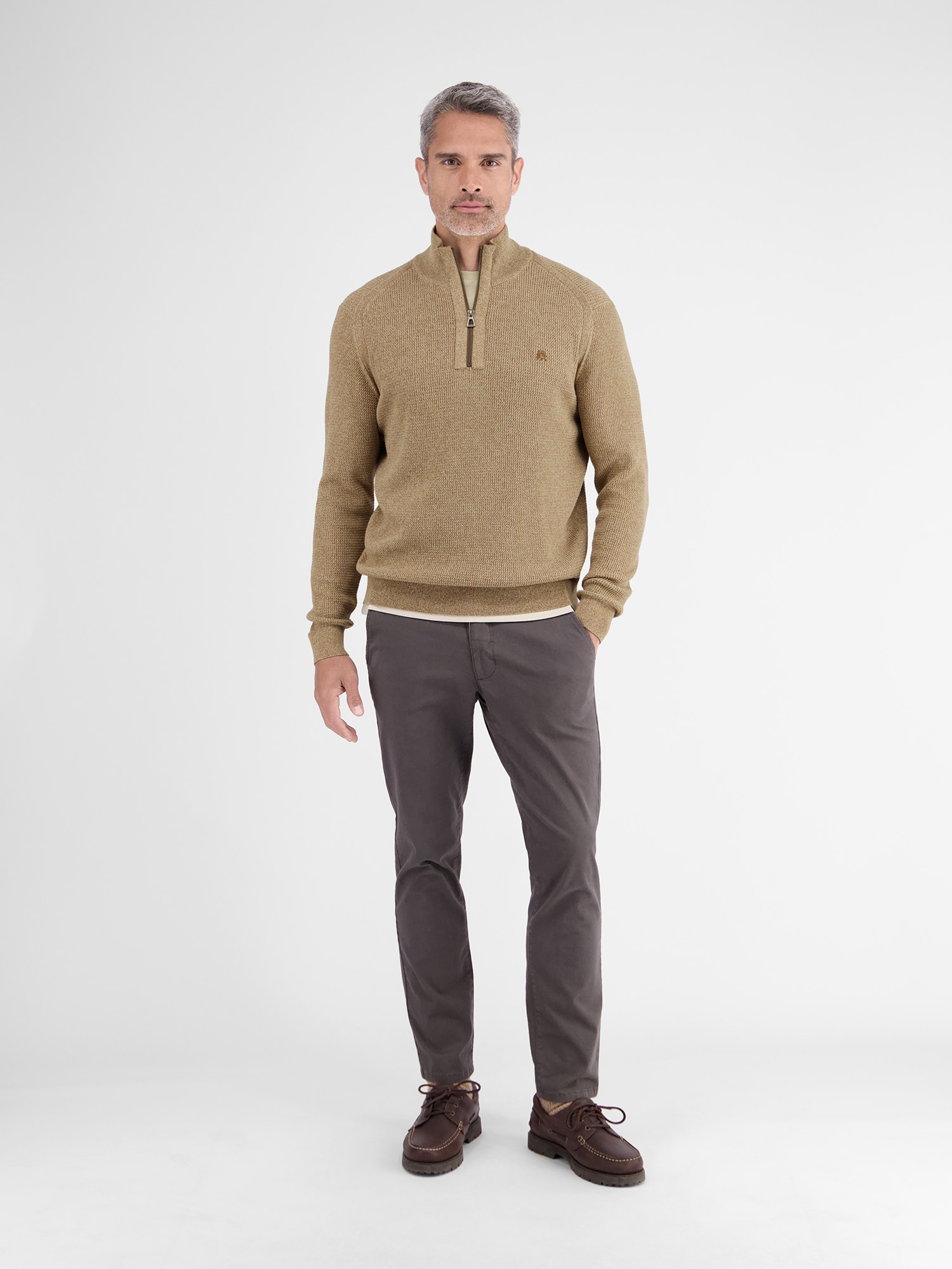 LERROS Troyer »LERROS Herren Stricktroyer in Melange-Optik«