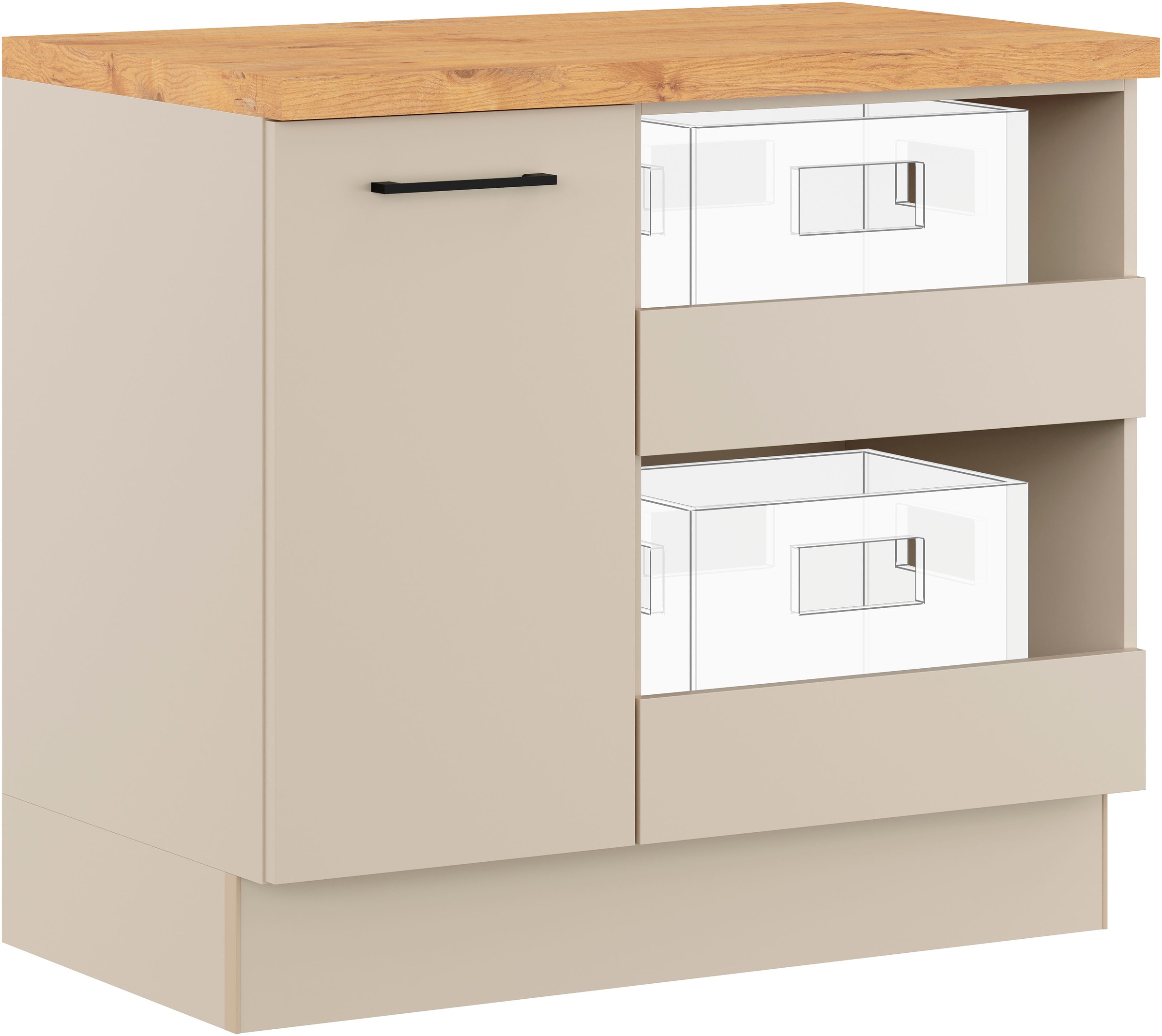 IMPULS KÜCHEN Mehrzweckschrank-Set »Warschau« 4 Stk. tlg. Vielfältige Varia günstig online kaufen