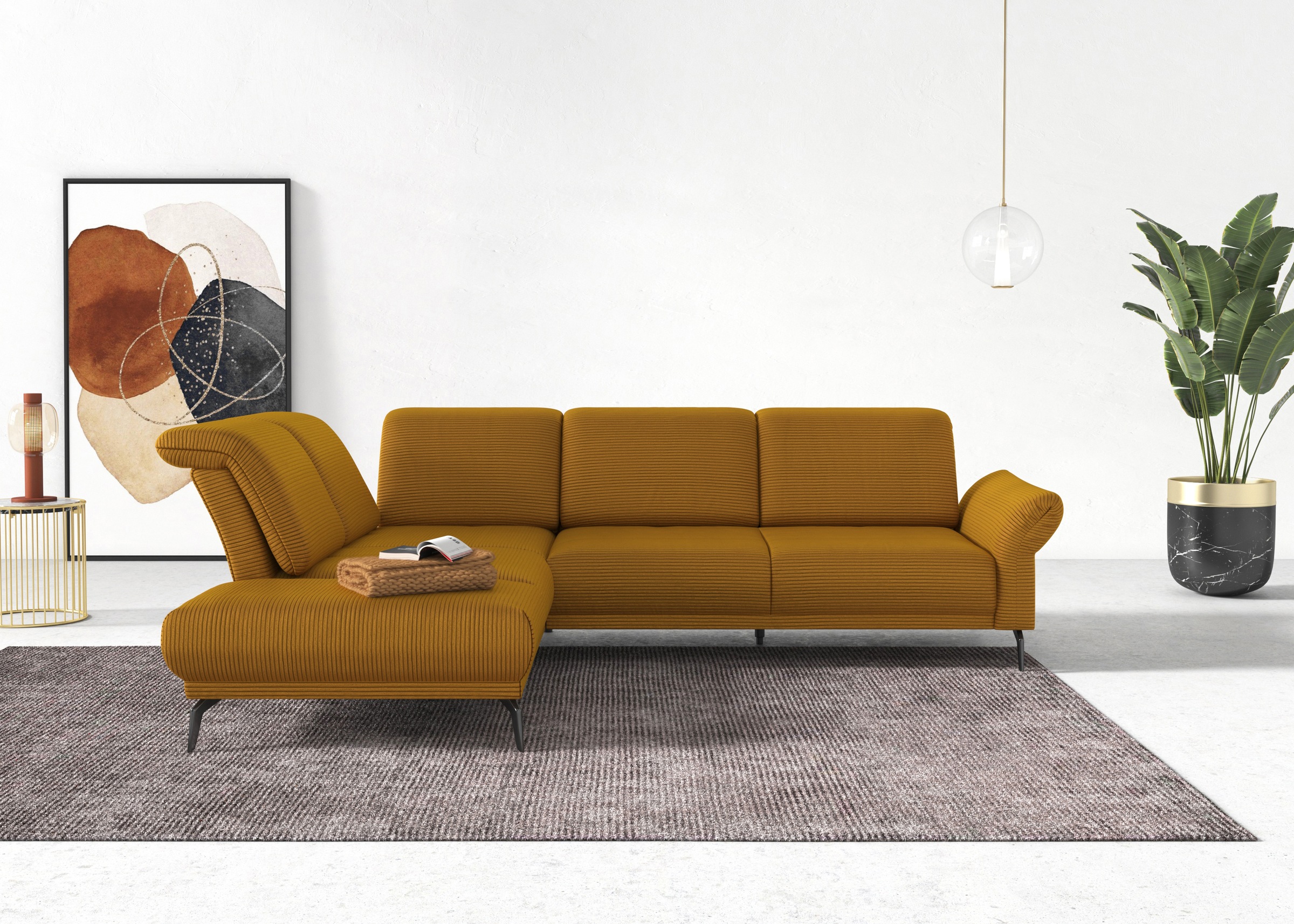 INOSIGN Ecksofa »Coco L-Form« Sitztiefen-, Arm- und Kopfteilverstellung, Co günstig online kaufen