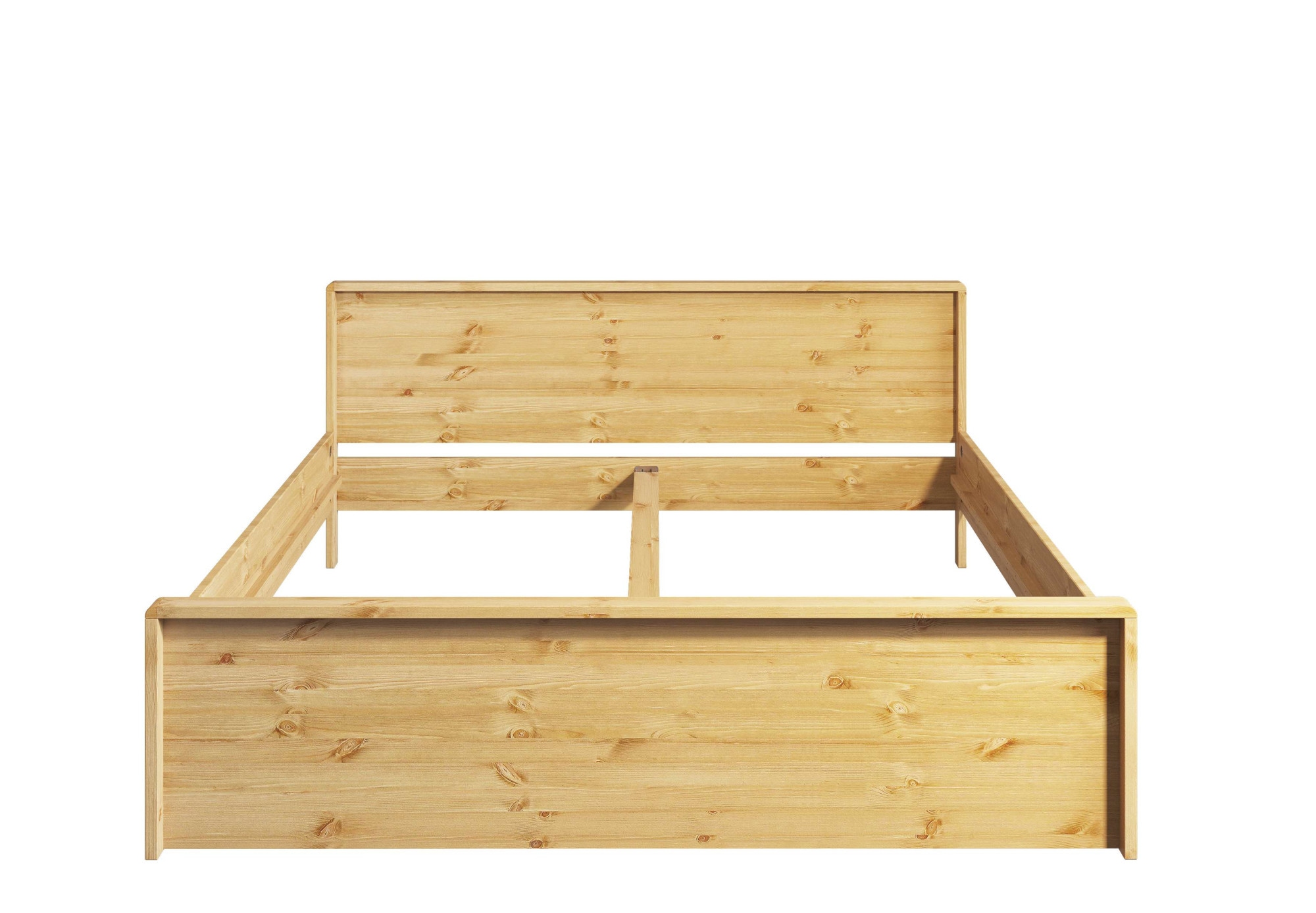 Home affaire Massivholzbett »Luven, hohe Belastbarkeit! FSC® zertifiziertes Massivholz«, (Breite/Belastbarkeit 180cm/220 KG, 140cm/180 KG), aus massiver Kiefer im schlichten Design