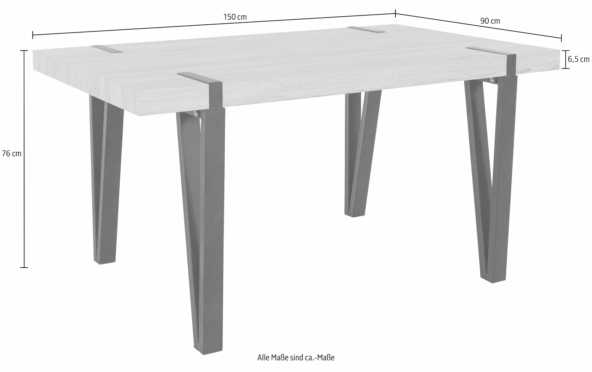 Home affaire Esstisch »Sanchez«, Breite 150 cm