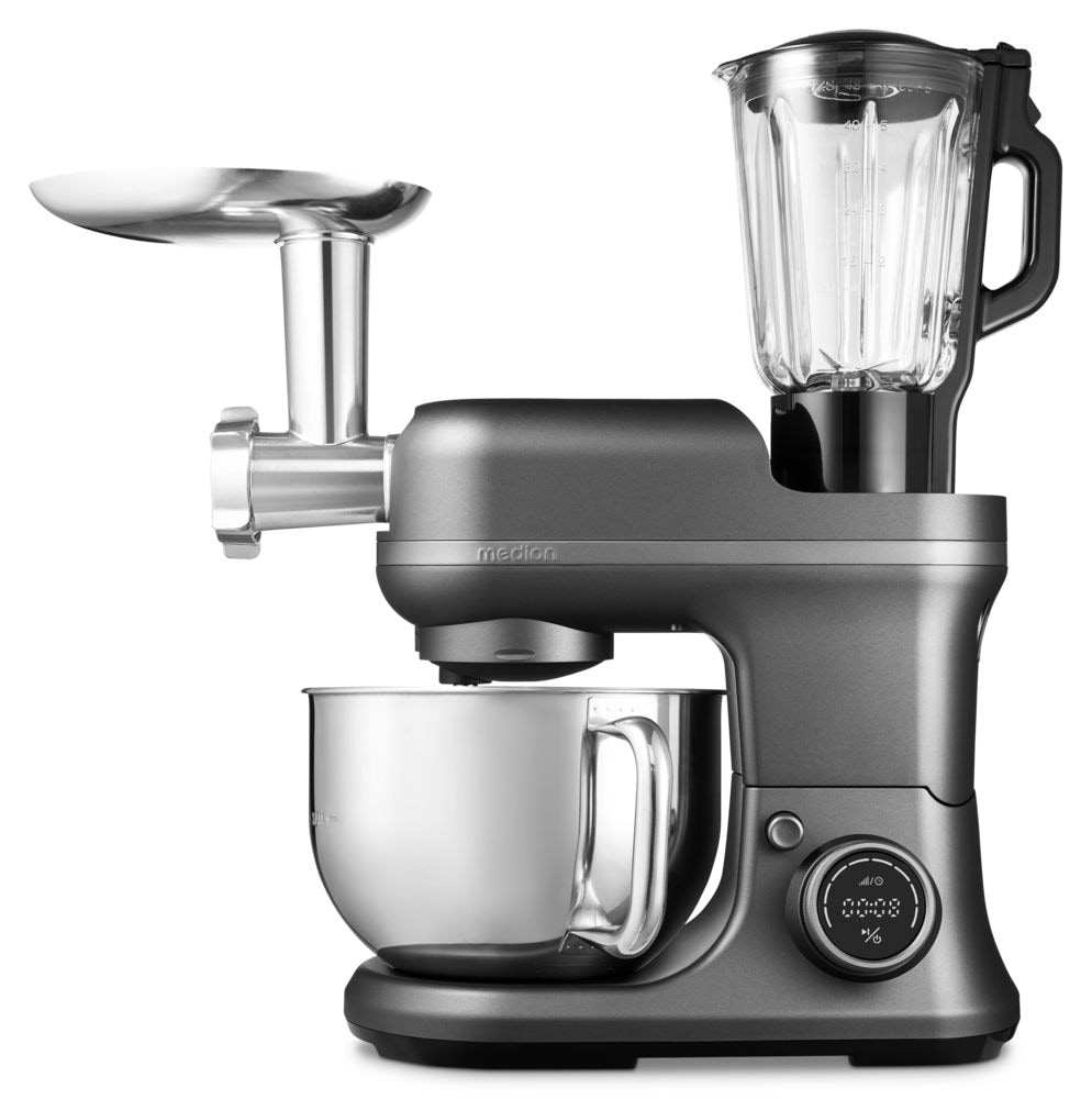 Medion® Küchenmaschine »MD 18442 8 Geschwindigkeitsstufen, titan«, titan