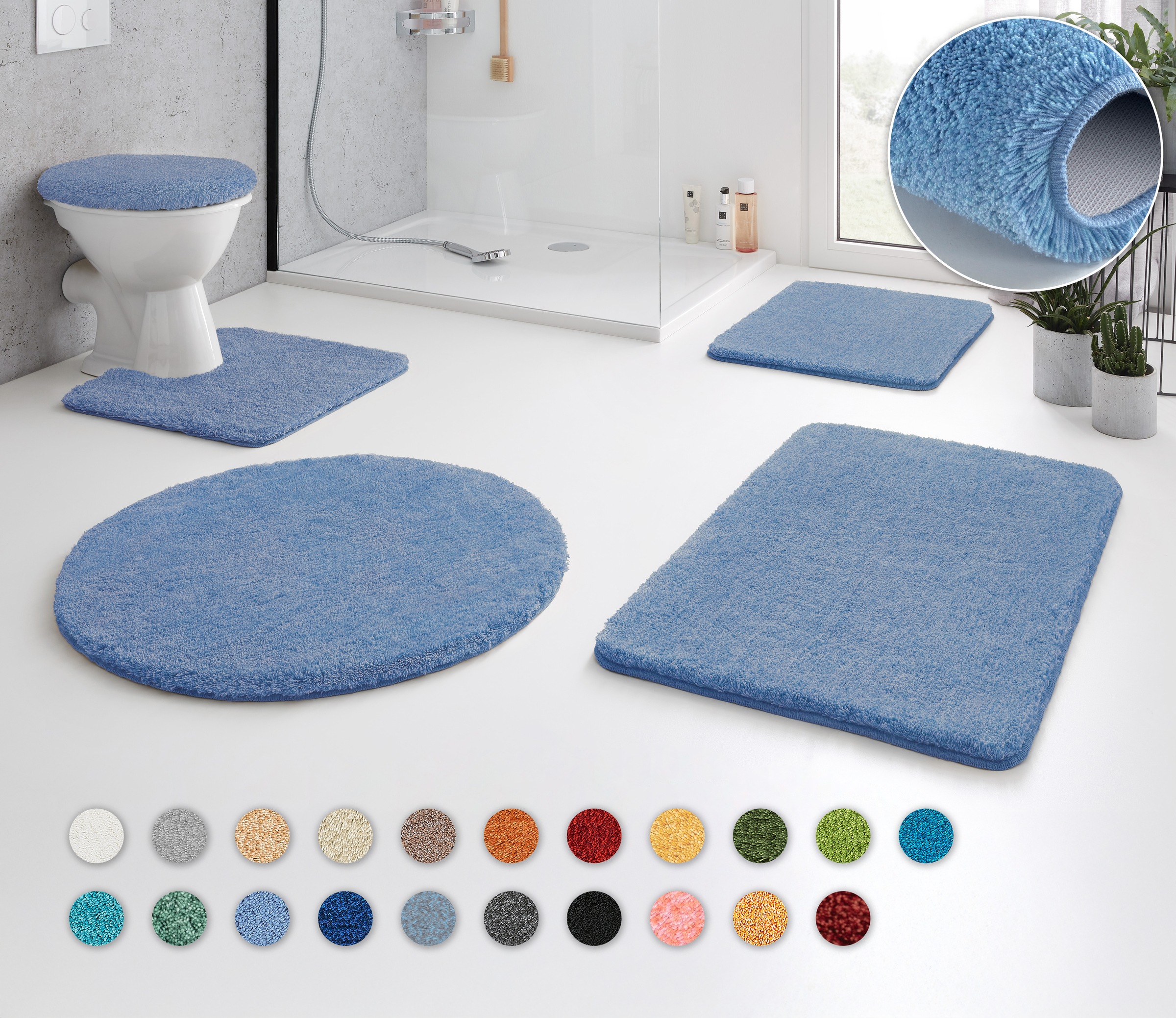 Kleine Wolke Badematte »RELAX« Höhe 30 mm rutschhemmend beschichtet fußbode günstig online kaufen