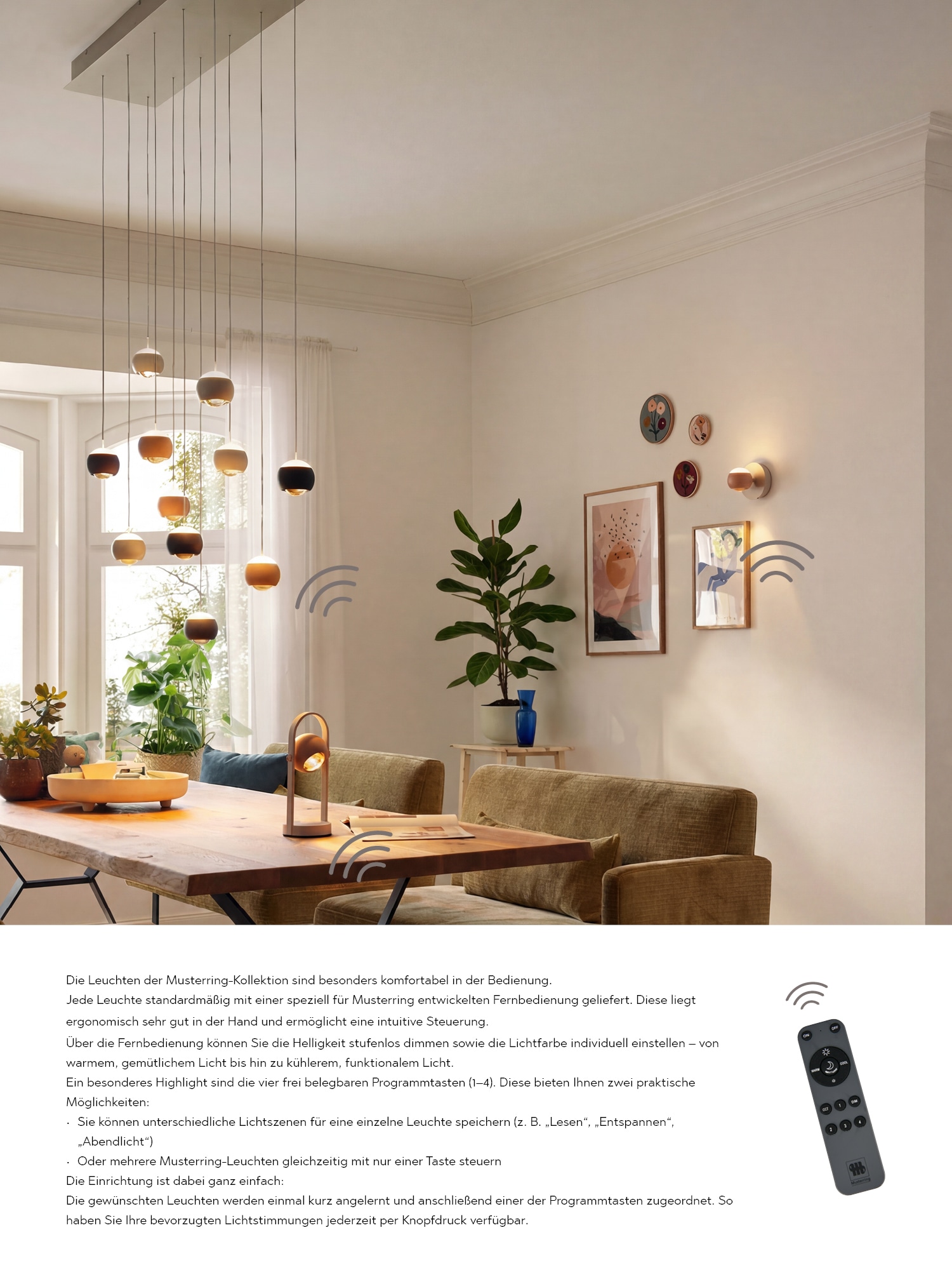 Musterring LED Wandleuchte »CANNON, 1-flammige LED Wandlampe 5W 500Lumen 2300-4000K CCT« LED-Board 1 Stk. Farbwechsler | warmweiß - kaltweiß mit Fernbedienung, schwenkbares up-and-down Licht dimmbar Memory