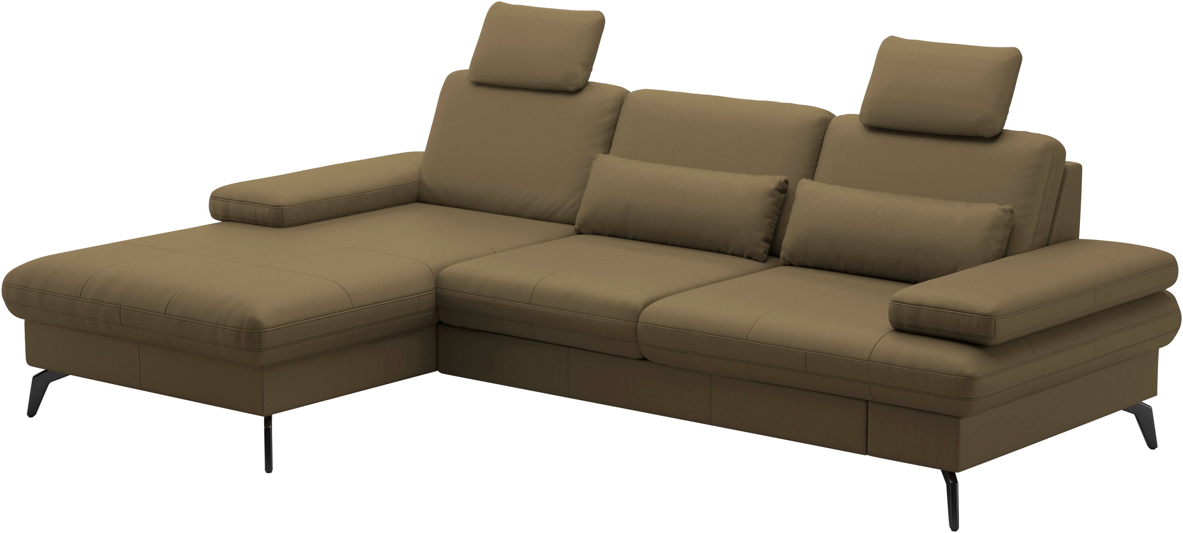 sit&more Ecksofa »Morris L-Form, inkl. Sitztiefenverstellung«, wahlweise mit Armteilverstellung, Bettfunktion & Bettkasten