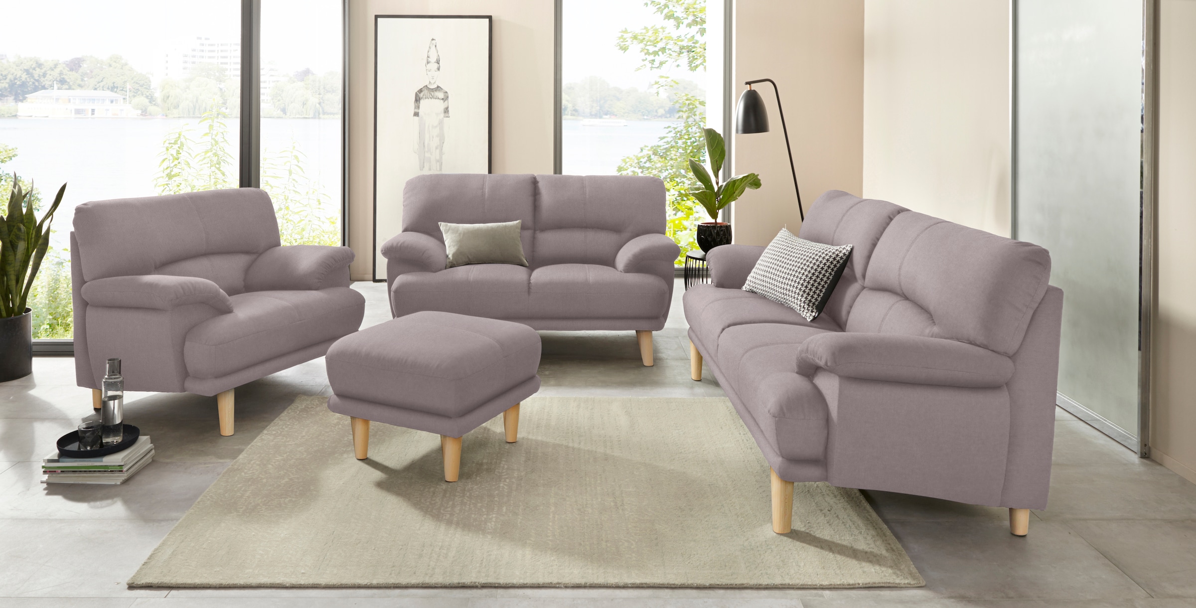 TRENDMANUFAKTUR Fußhocker »Cecilia«