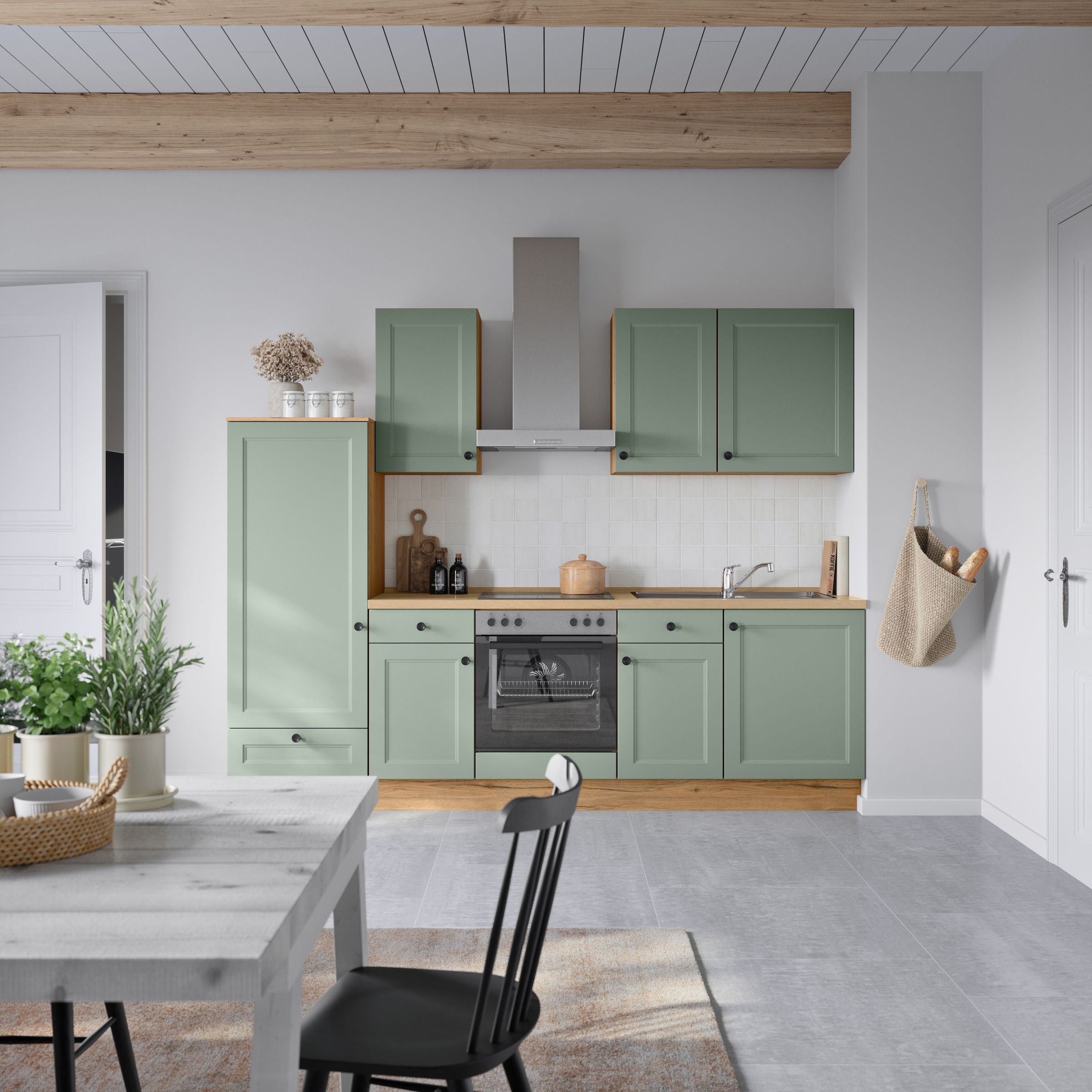 nobilia® Küchenzeile »"Cascada I"« vormontiert, Ausrichtung wählbar, Breite 270 cm, wahlw. mit E-Geräten