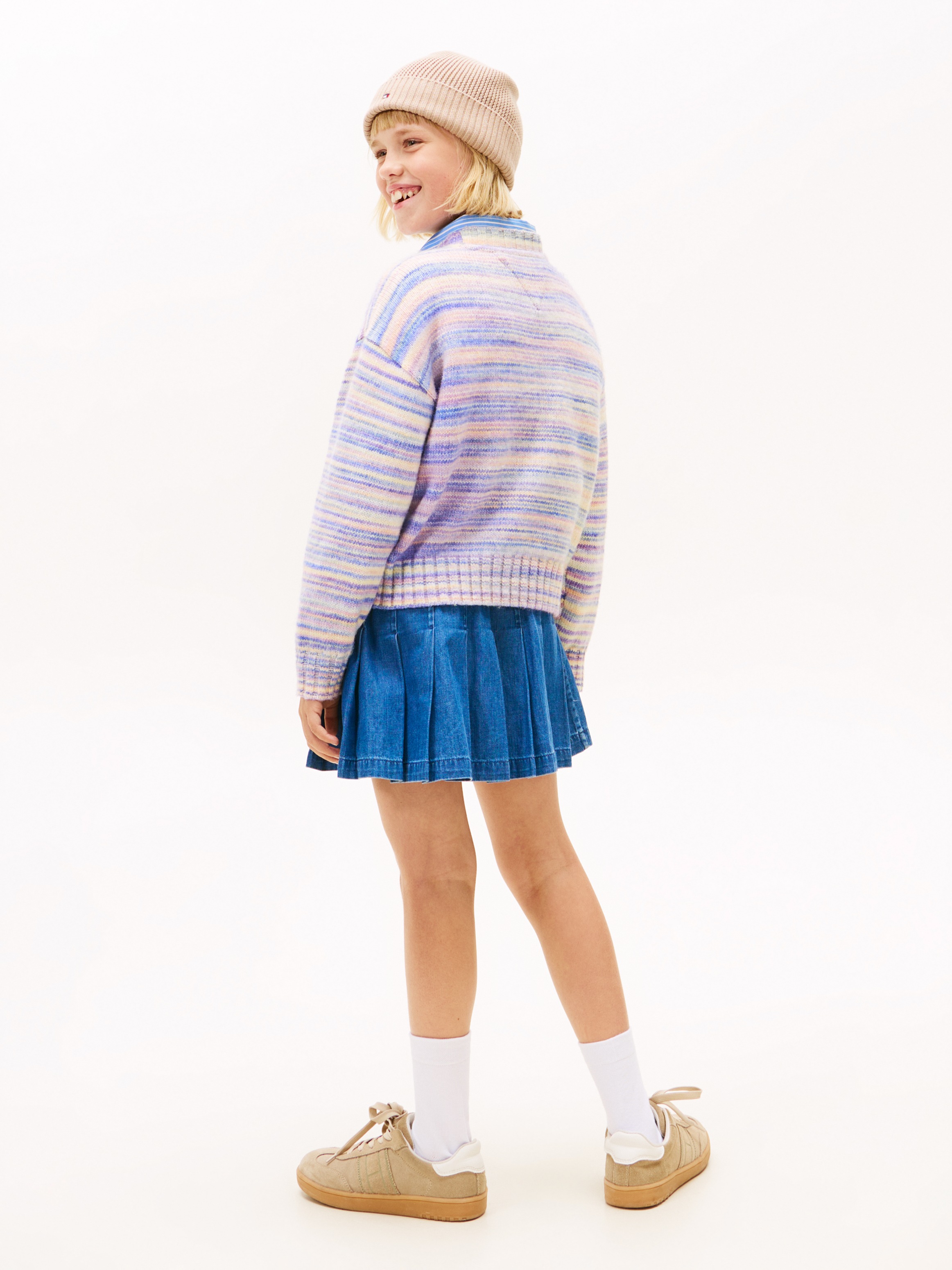 Tommy Hilfiger Strickpullover »MELANGE SWEATER« Regular fit, Kinder bis 16 Jahre