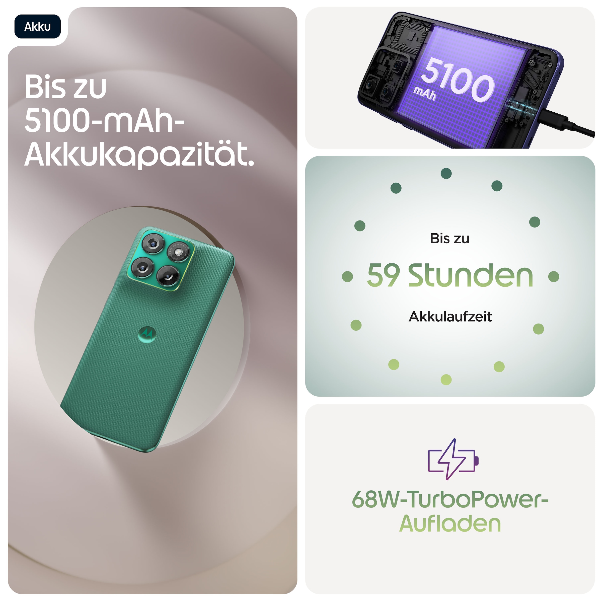 Motorola Smartphone »edge 70 fusion« PANTONE®  Sporting Green