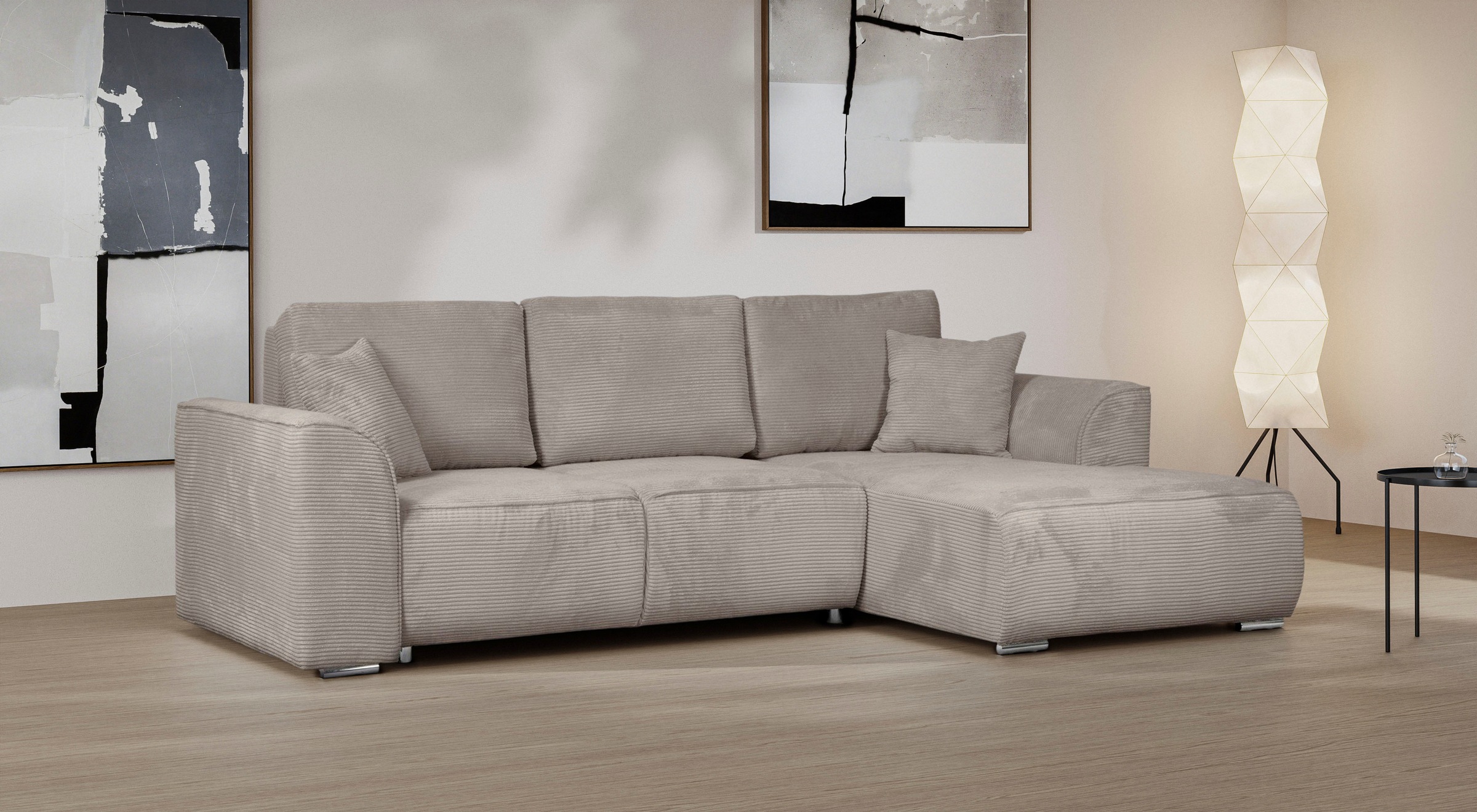 INOSIGN Ecksofa »BEATRICE optionale Schlafsofa mit Bettkasten, B/T/H: 265/1 günstig online kaufen