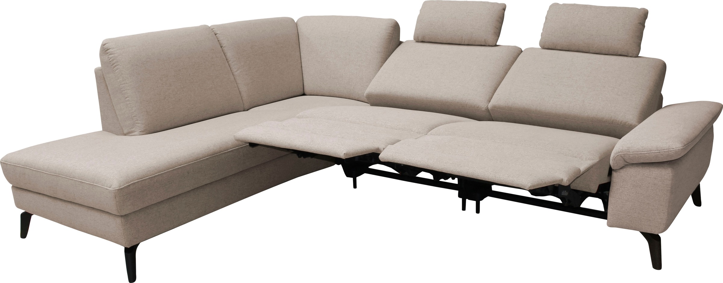 alina Ecksofa, inkl. Kopfstützen, wahlweise mit Relaxfunktion, Breite: 243 cm