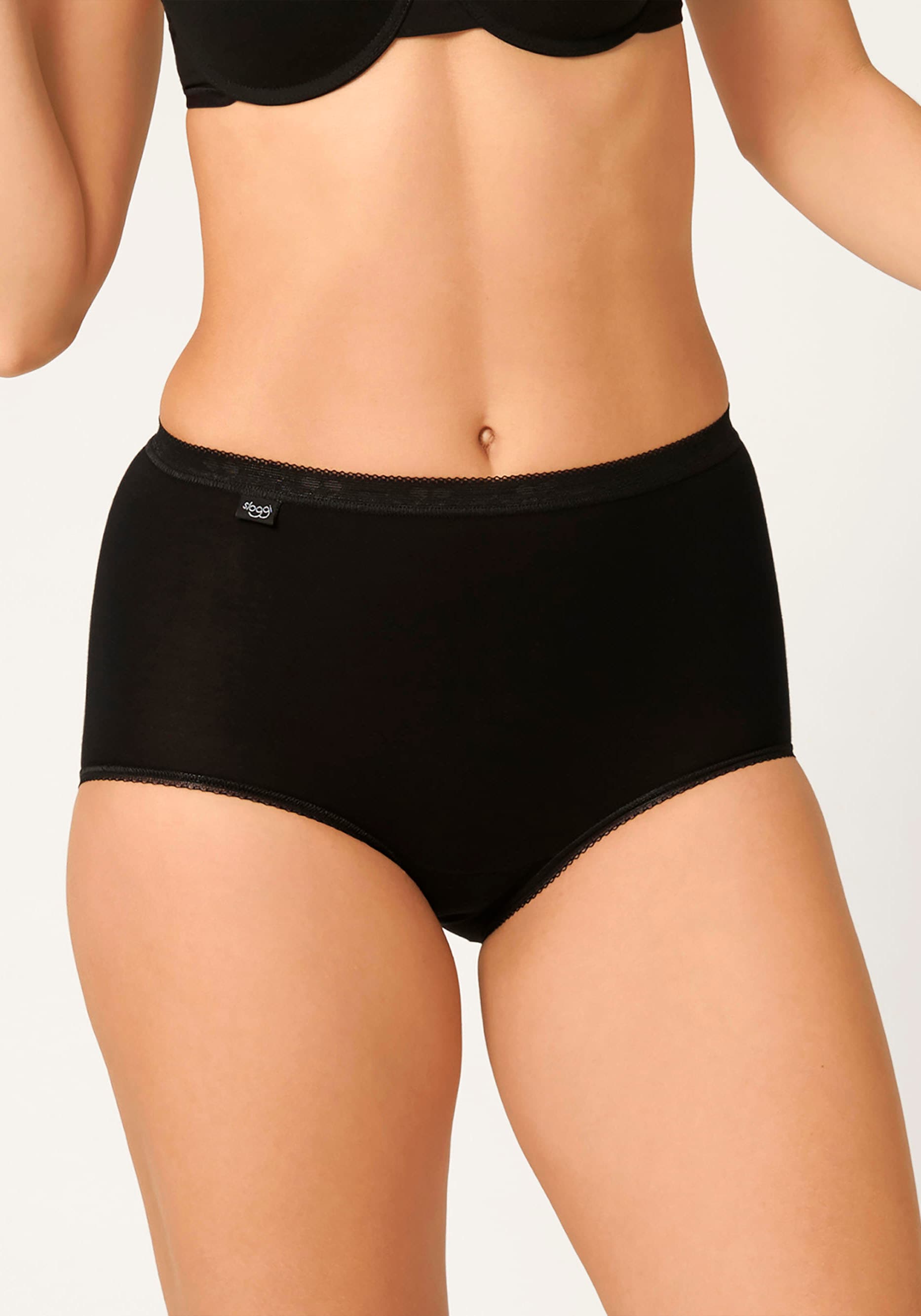 sloggi Slip »Basic+ Maxi 3P«, (3er Pack), perfekter Sitz