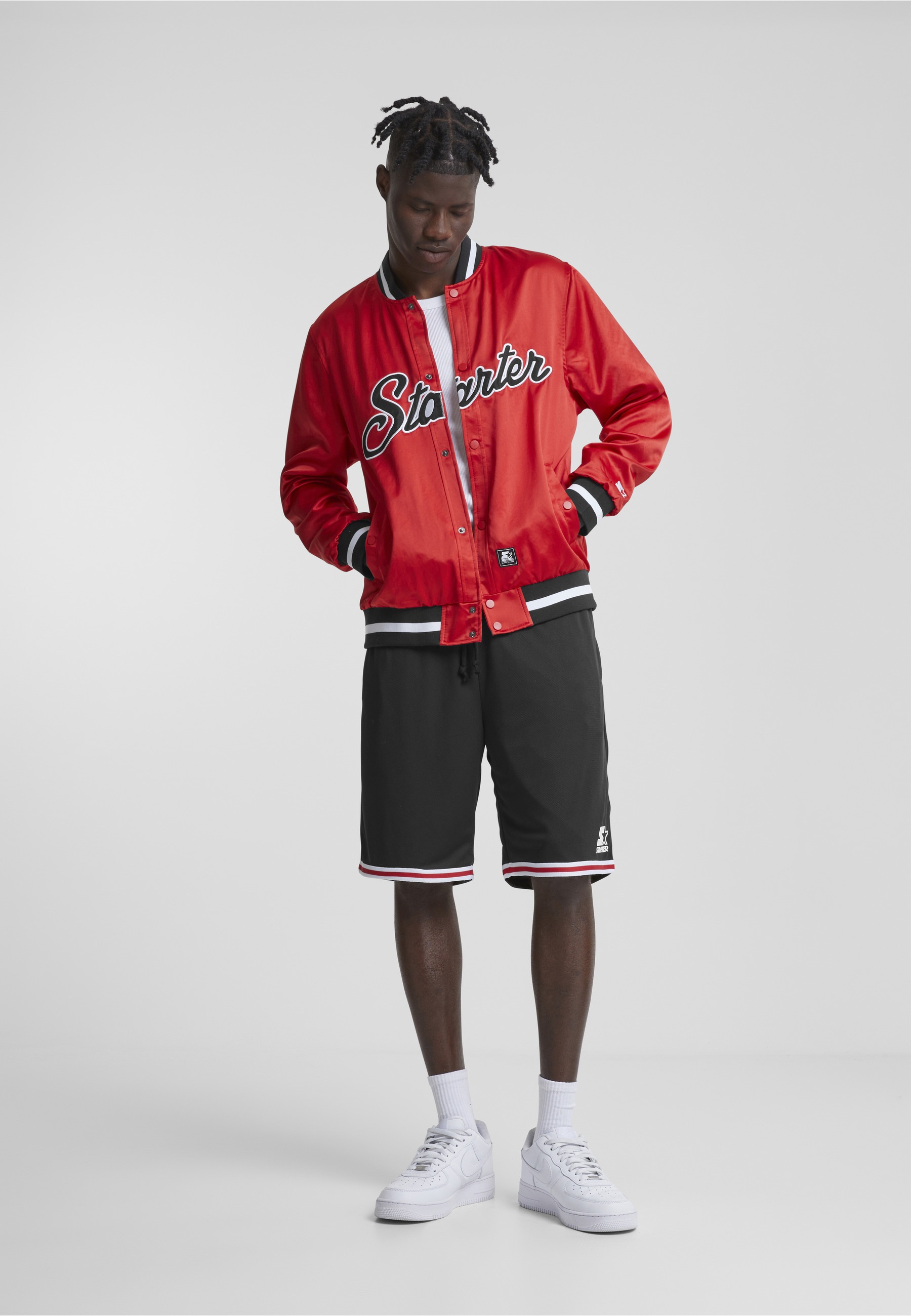 Starter Black Label Collegejacke »Starter Black Label Herren Starter Satin College Jacket« 1 Stk. tlg. ohne Kapuze