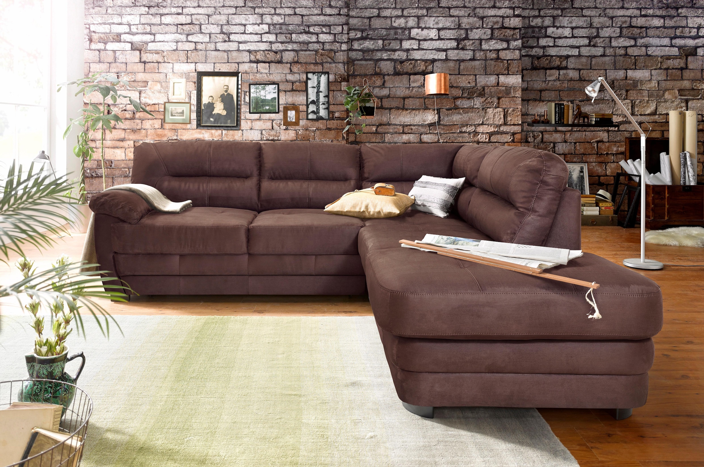 COTTA Ecksofa »Royale L-Form«, wahlweise mit Bettfunktion