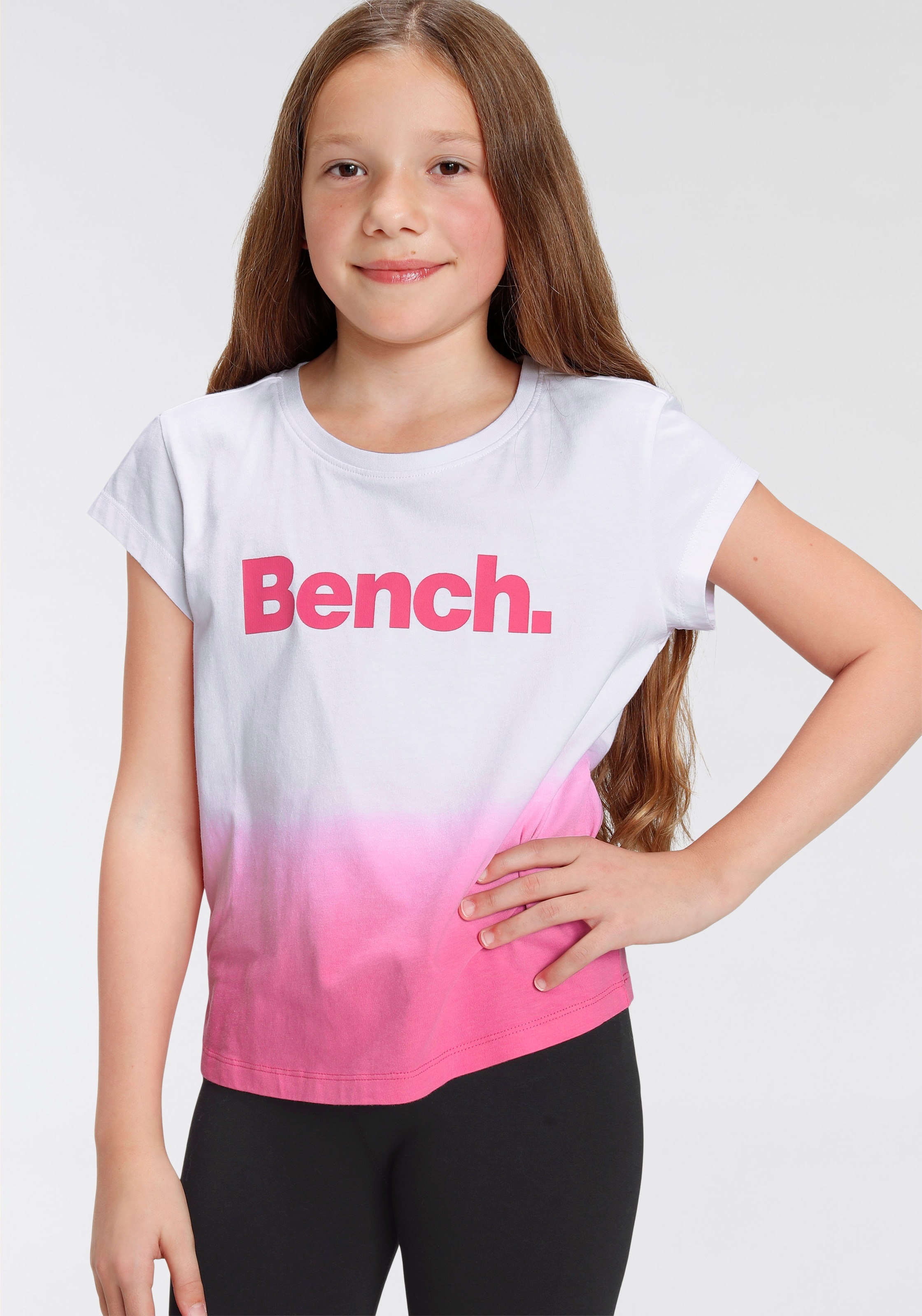 Bench. T-Shirt »Farbverlauf«, kurze grade jetzt Form im %Sale