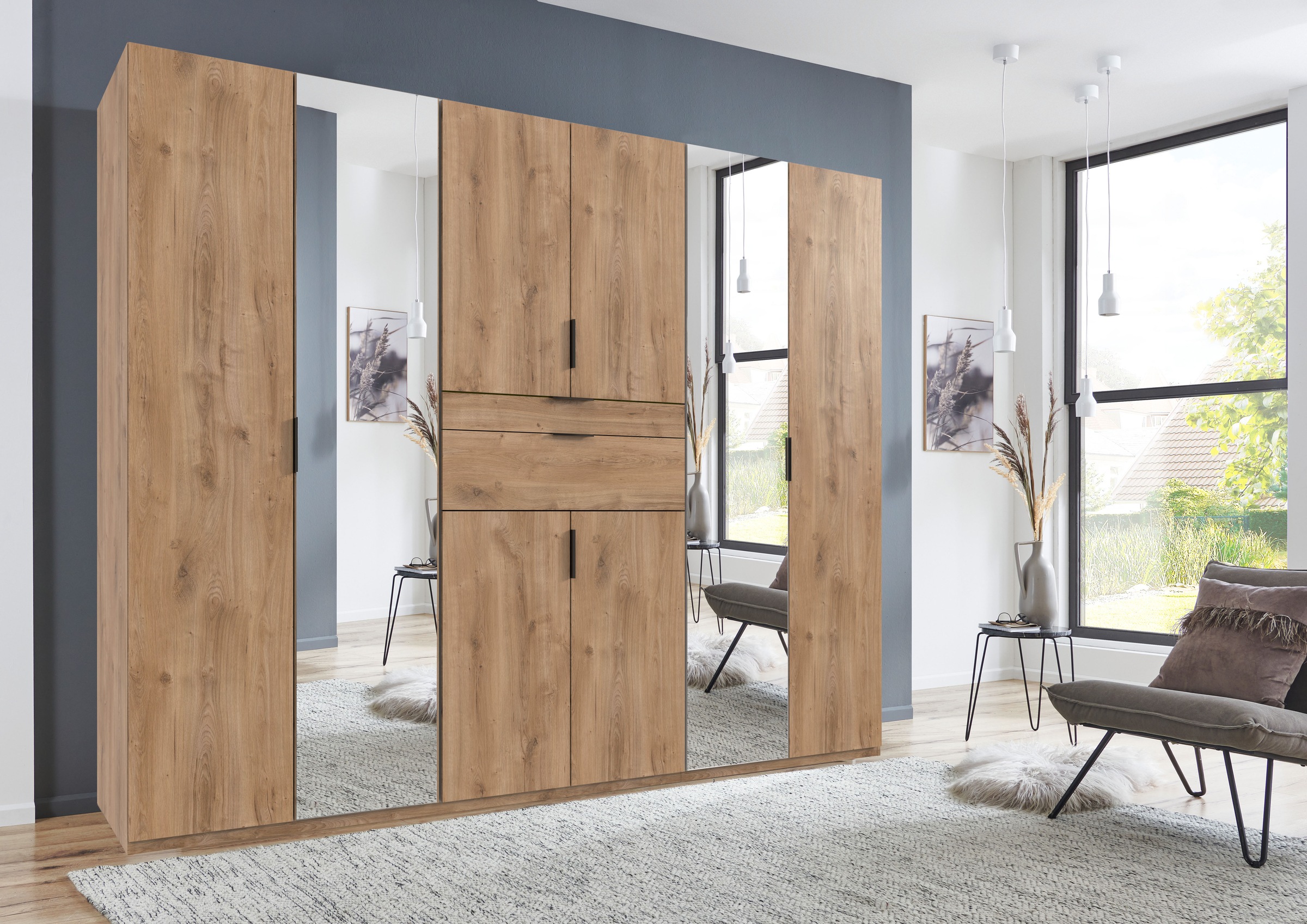 Wimex Drehtürenschrank »Moldau Kleiderschrank mit Spiegel Schlafzimmerschra günstig online kaufen