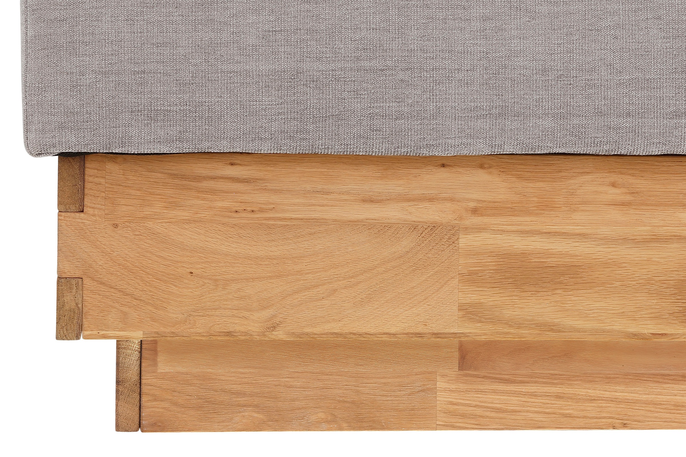 OTTO products Boxspringbett »Jenna«, ohne LED-Beleuchtung, mit zertifizierten, recycelten Bezugsstoffen