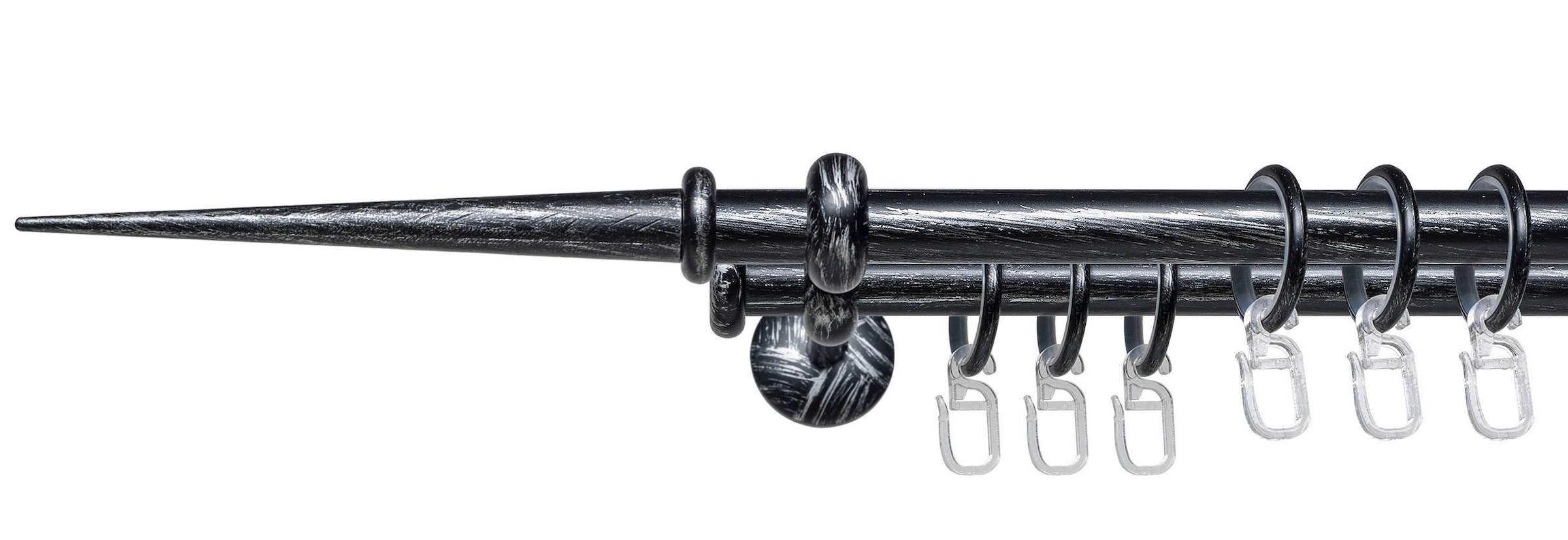Liedeco Gardinenstange »Esp Spitze« Ø 16 mm 2 läufig-läufig Fixmaß 2-läufig günstig online kaufen
