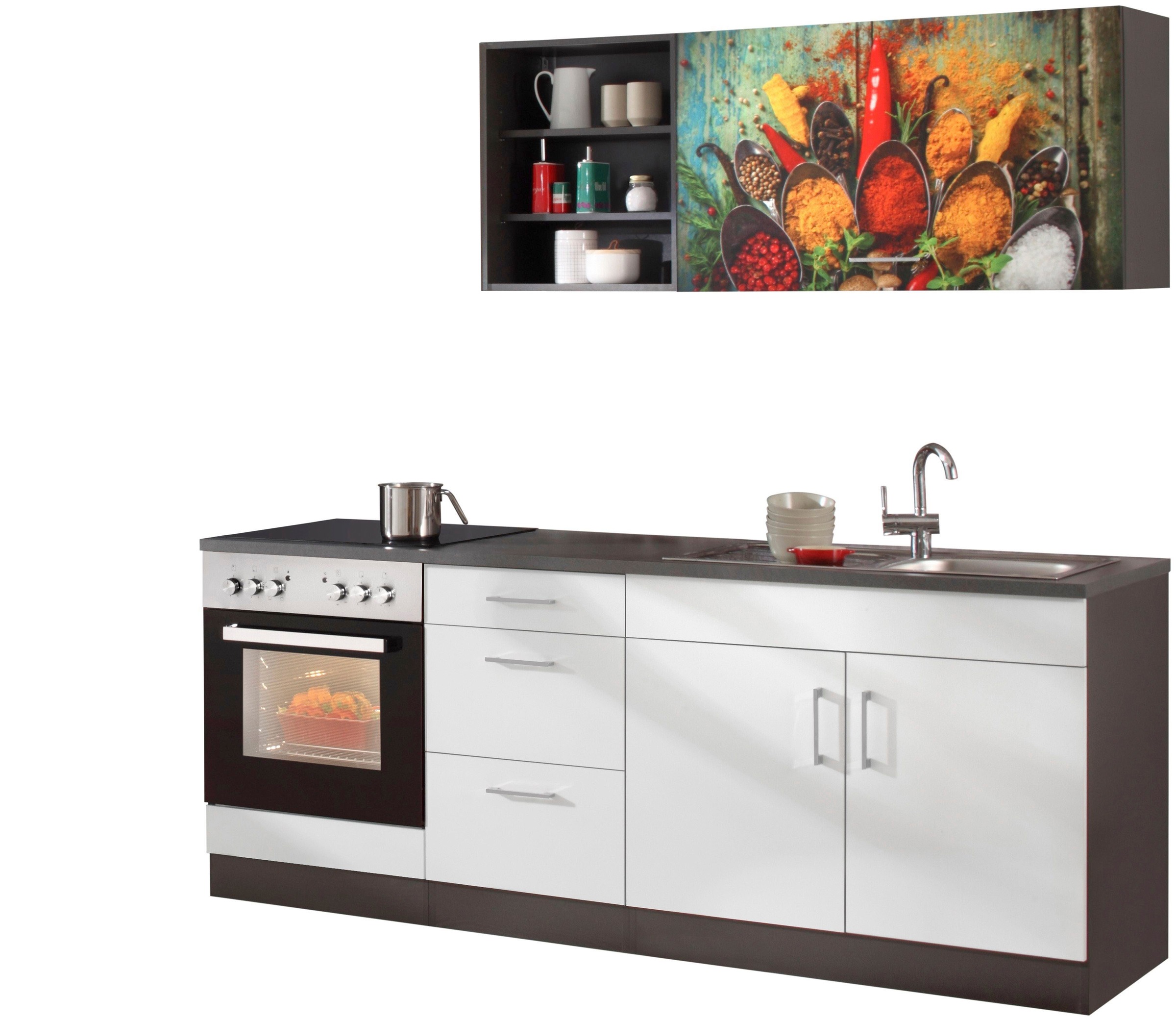 KOCHSTATION Küchenzeile »KS-Paris – Küchen mit einzigartigen Fotomotiven au günstig online kaufen