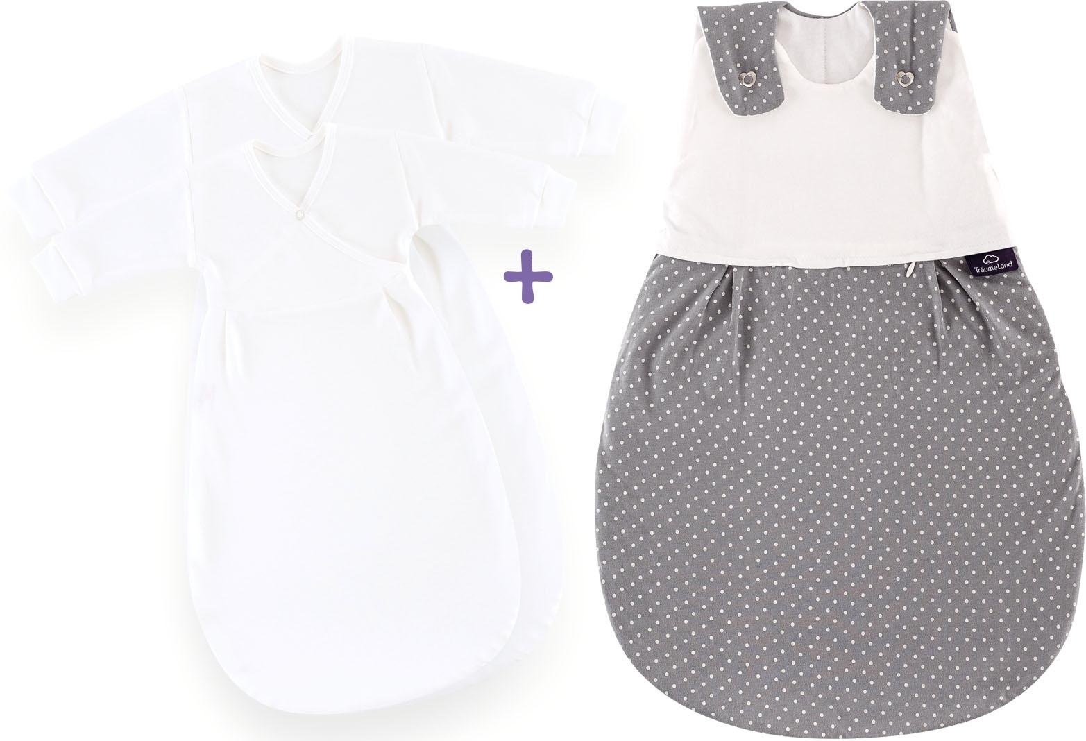 Träumeland Babyschlafsack »Set Pünktchen grau« günstig online kaufen