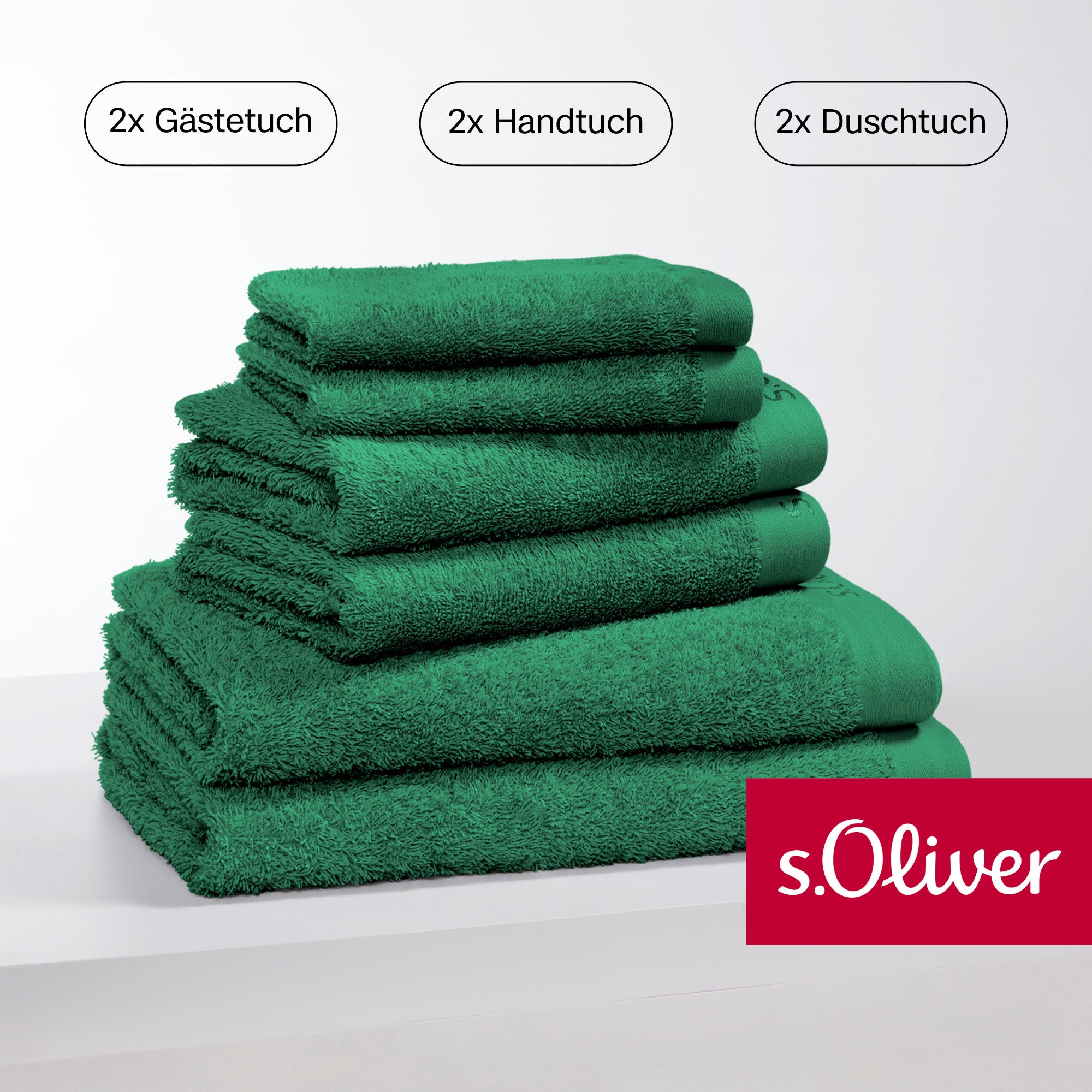 s.Oliver Handtuch Set »s. Oliver, besonders weich und saugfähig,«, (Set, 6 günstig online kaufen