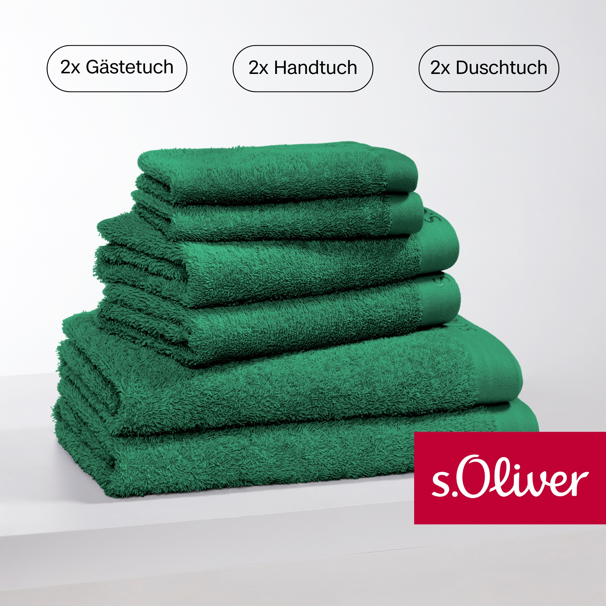 s.Oliver Handtuch Set »s.Oliver, Premium Qualität, 600 gr/m²«, (Set, 6 St., günstig online kaufen